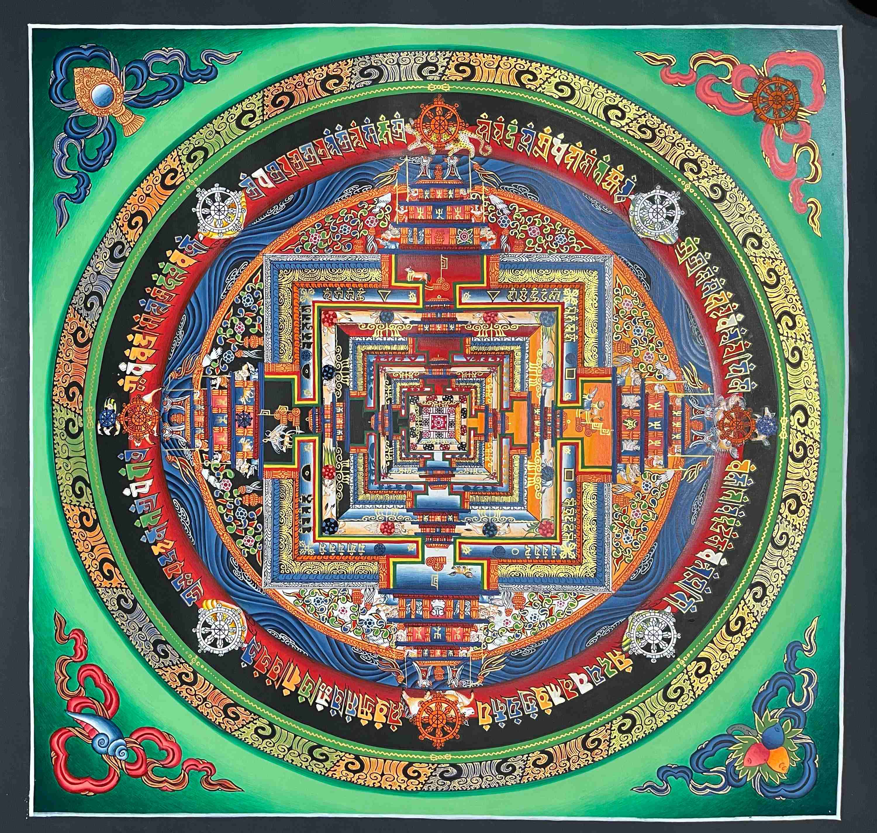 Buddhist Handmade Thangka Painting <span Style=