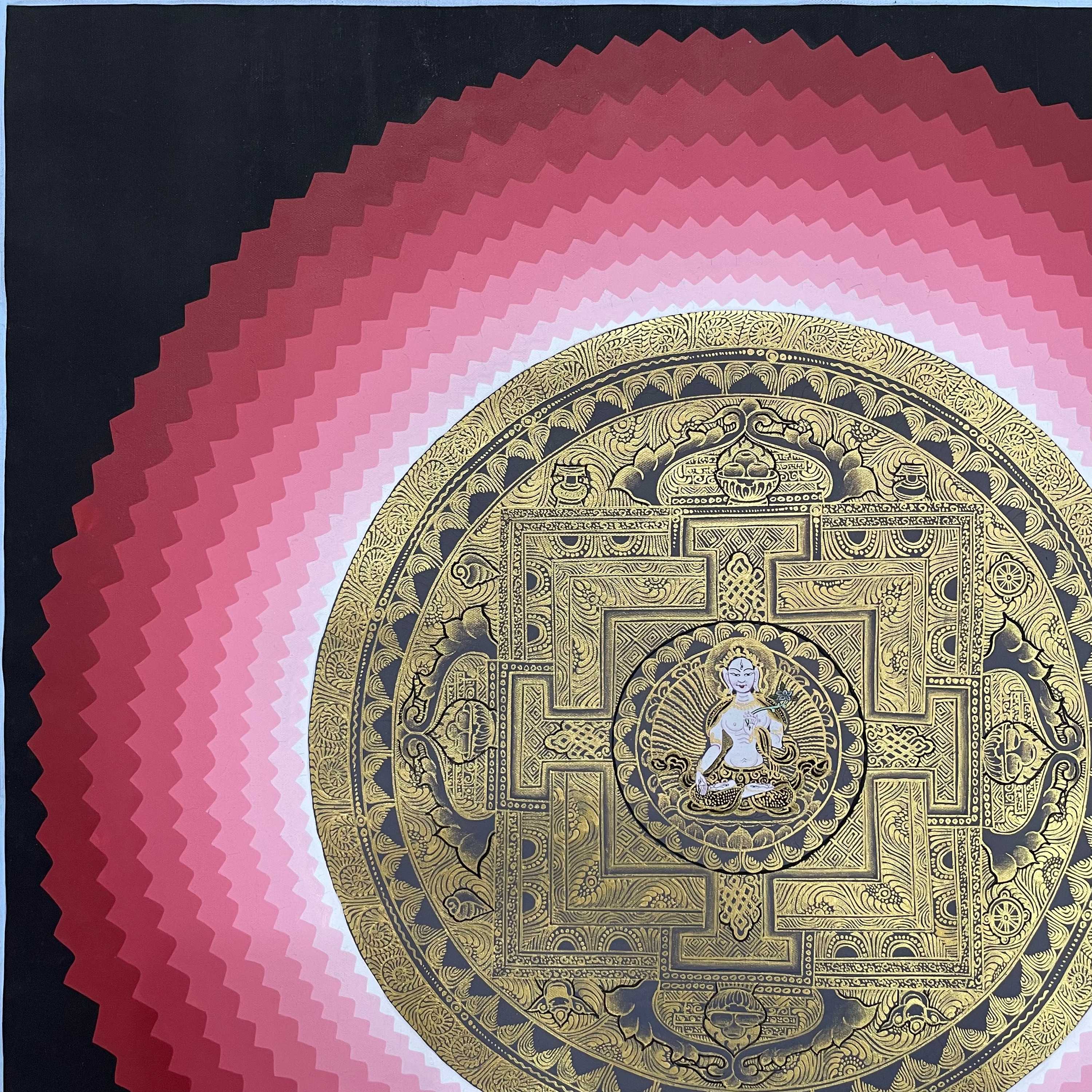 Buddhist Handmade Thangka Painting <span Style=