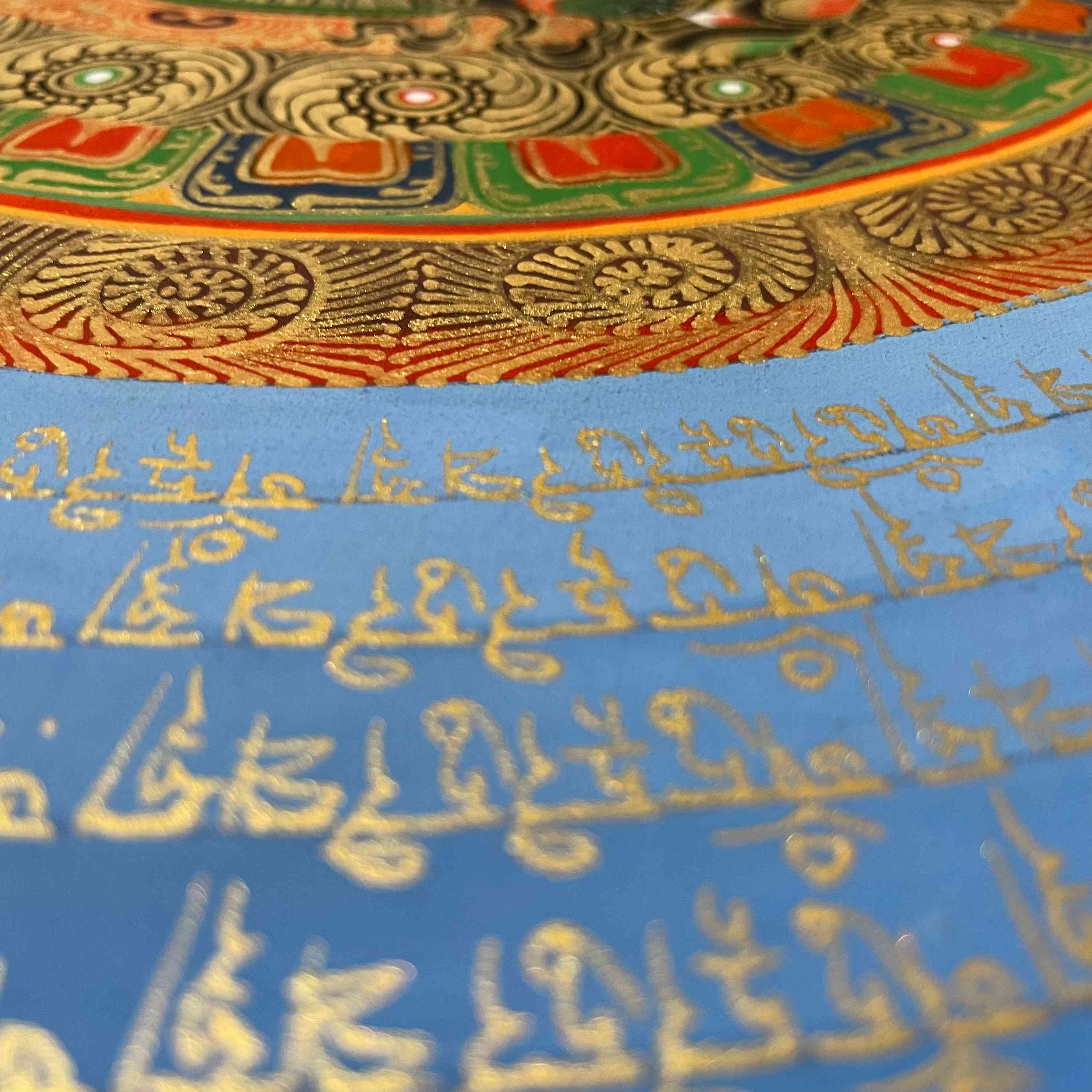 Buddhist Hand Painted Thangka <span Style=