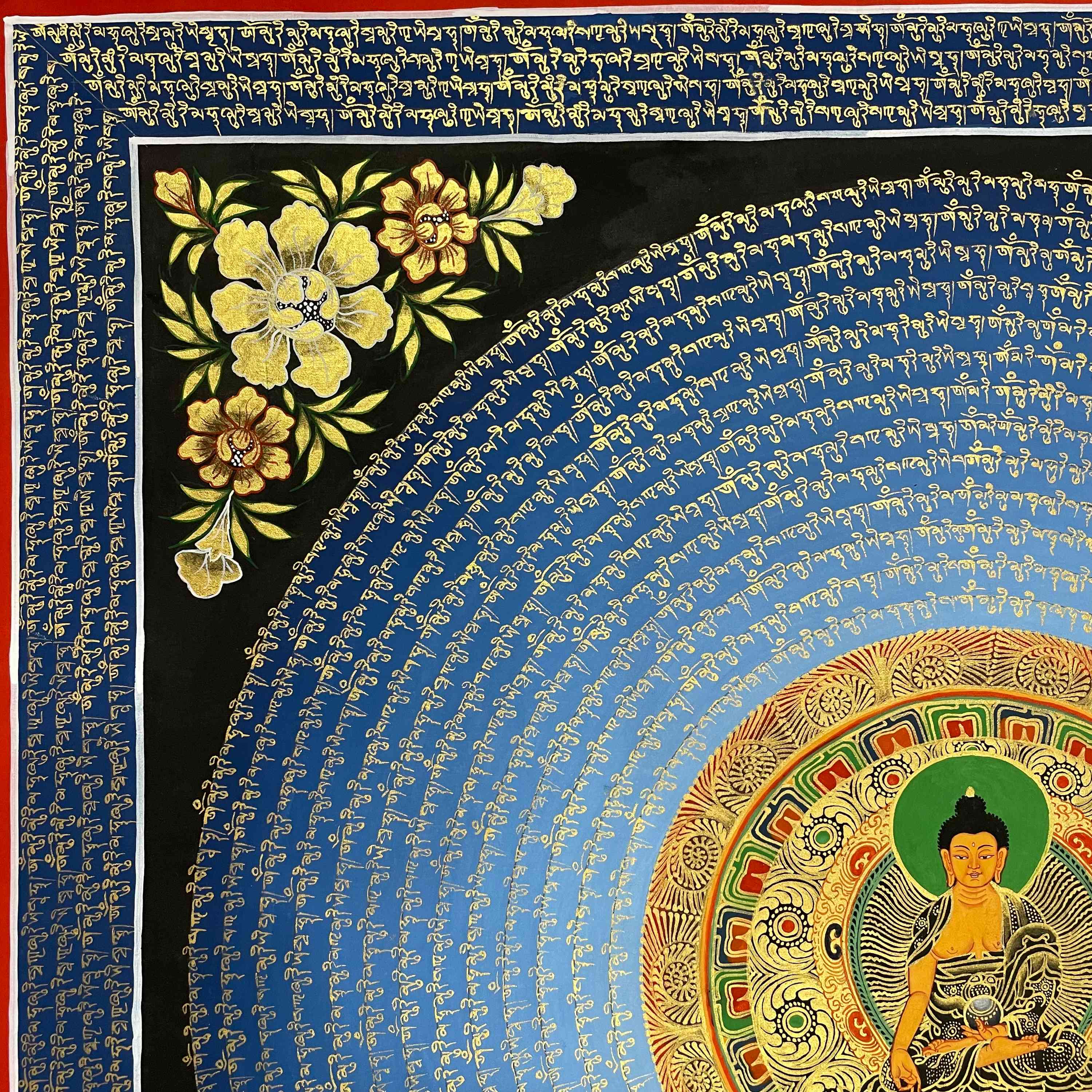 Buddhist Hand Painted Thangka <span Style=