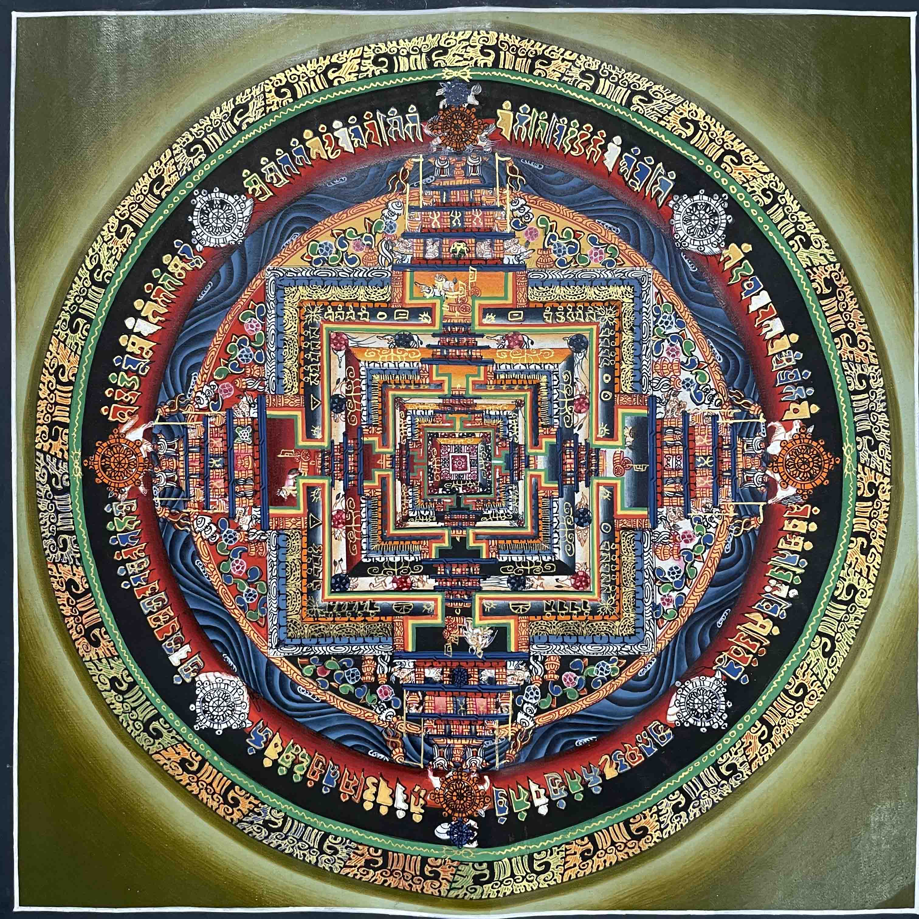 Buddhist Hand Painted Thangka <span Style=