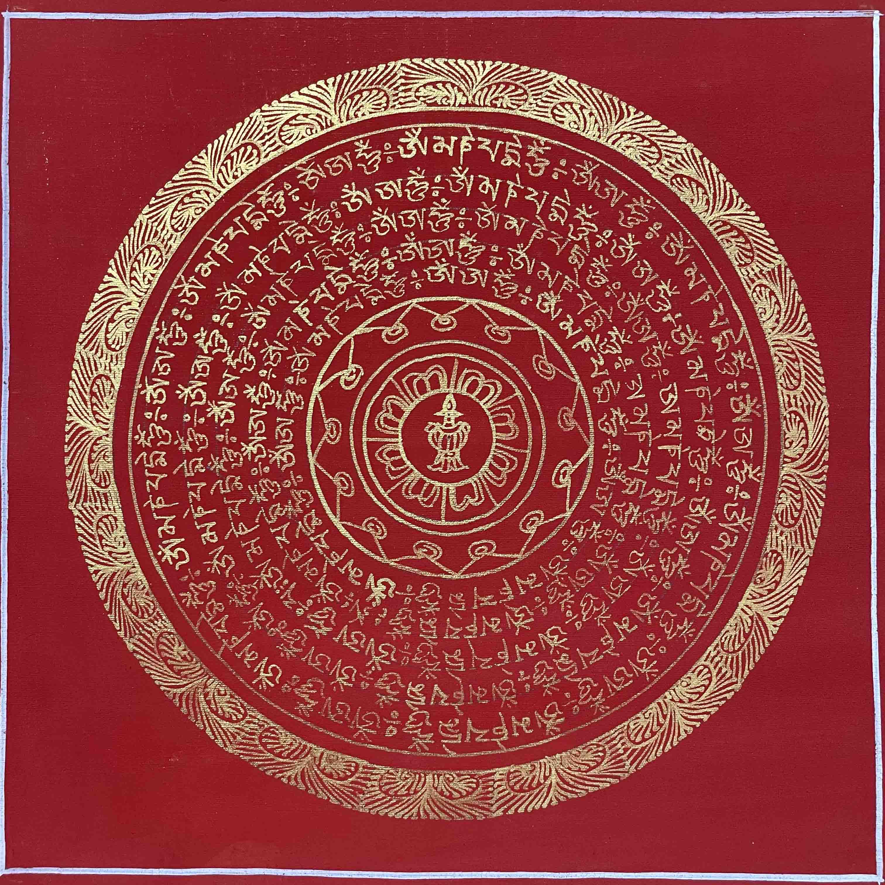 Buddhist Hand Painted Thangka <span Style=