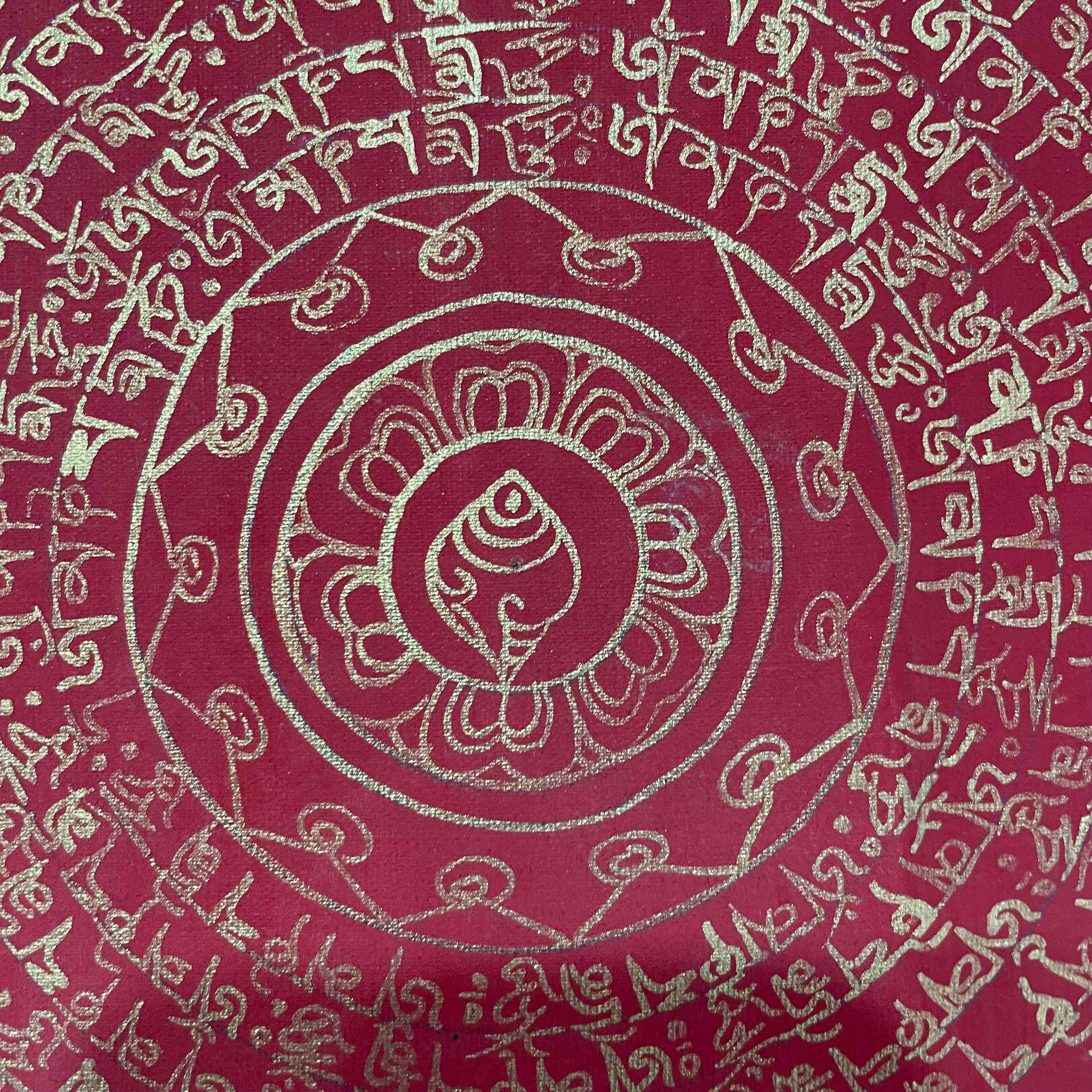 Buddhist Hand Painted Thangka <span Style=