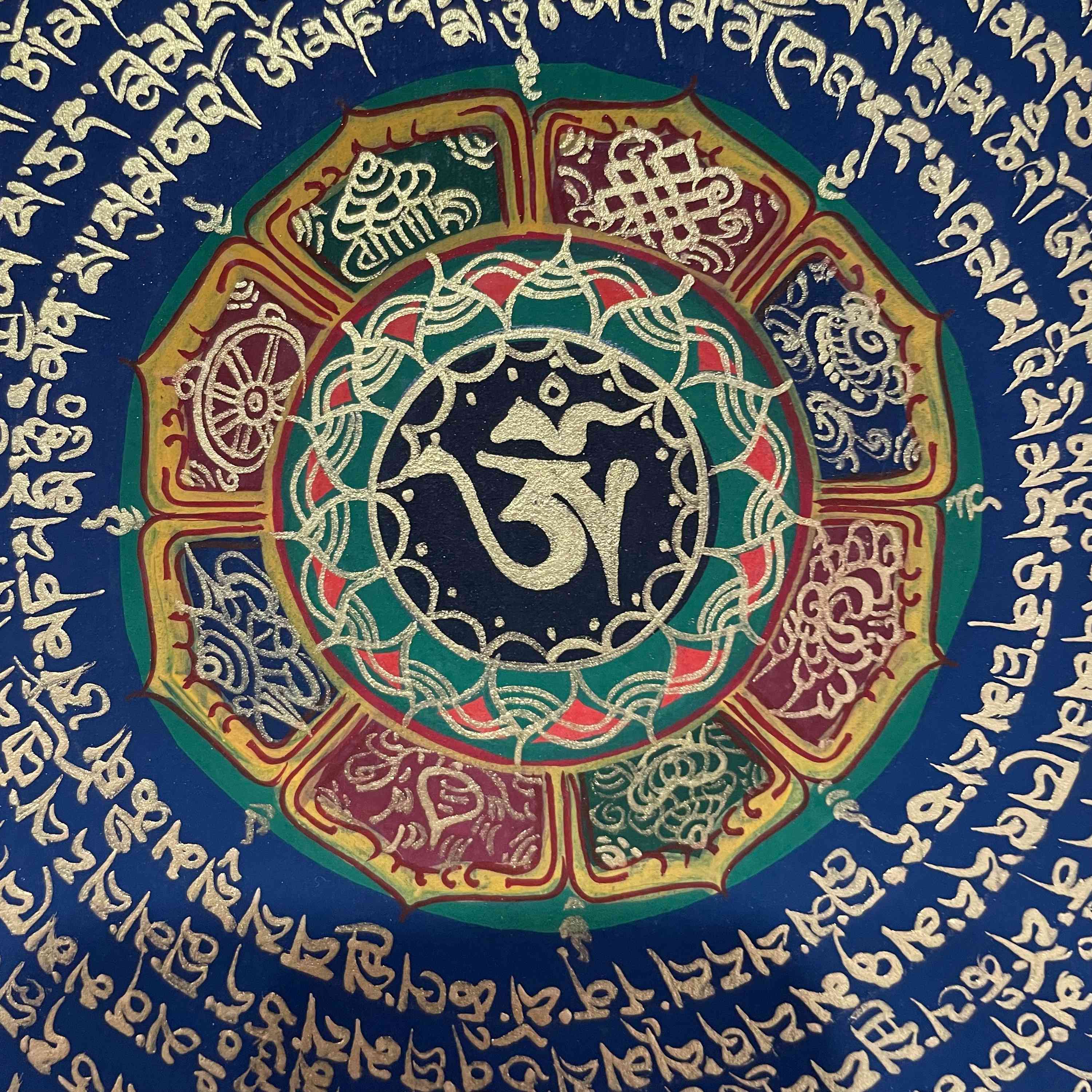 Buddhist Hand Painted Thangka <span Style=