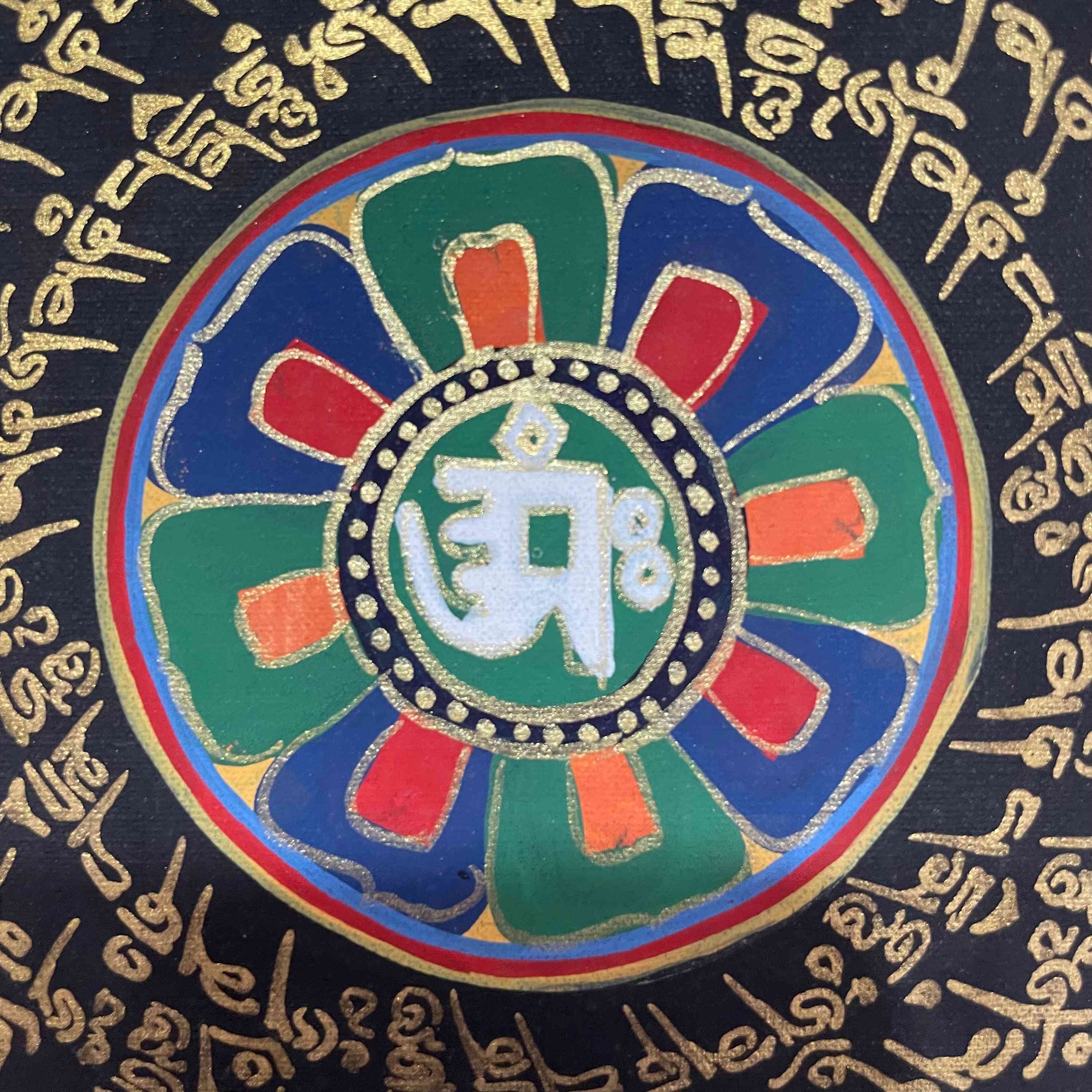 Buddhist Hand Painted Thangka <span Style=