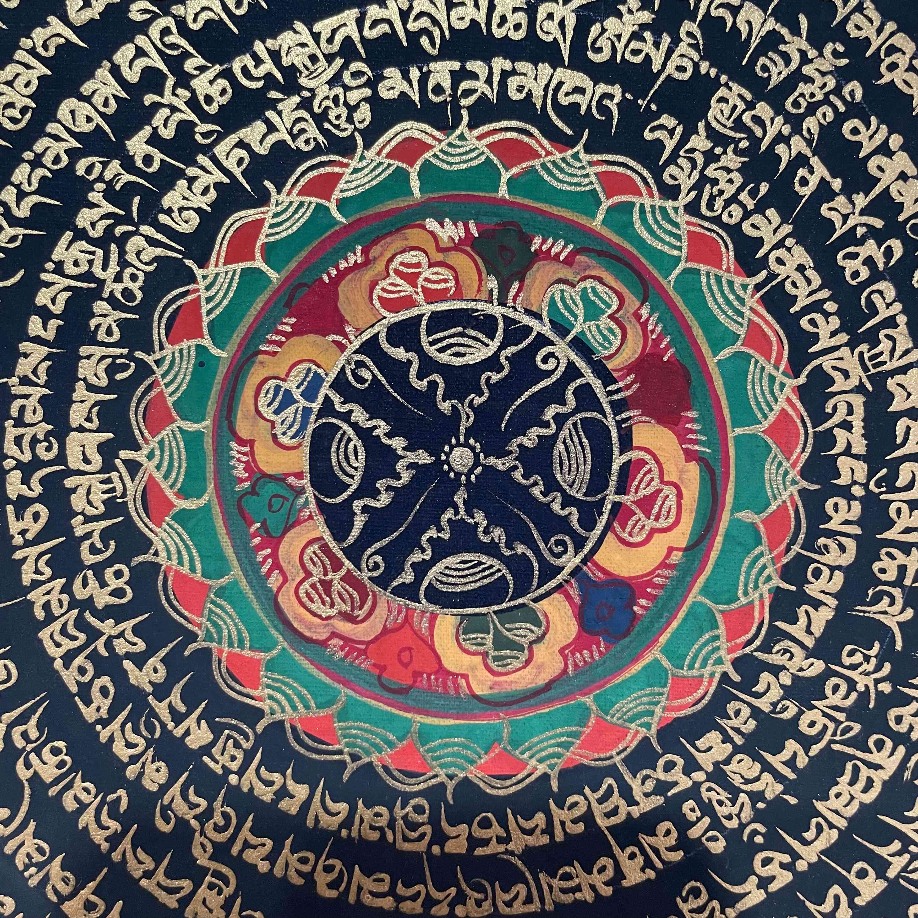 Buddhist Hand Painted Thangka <span Style=