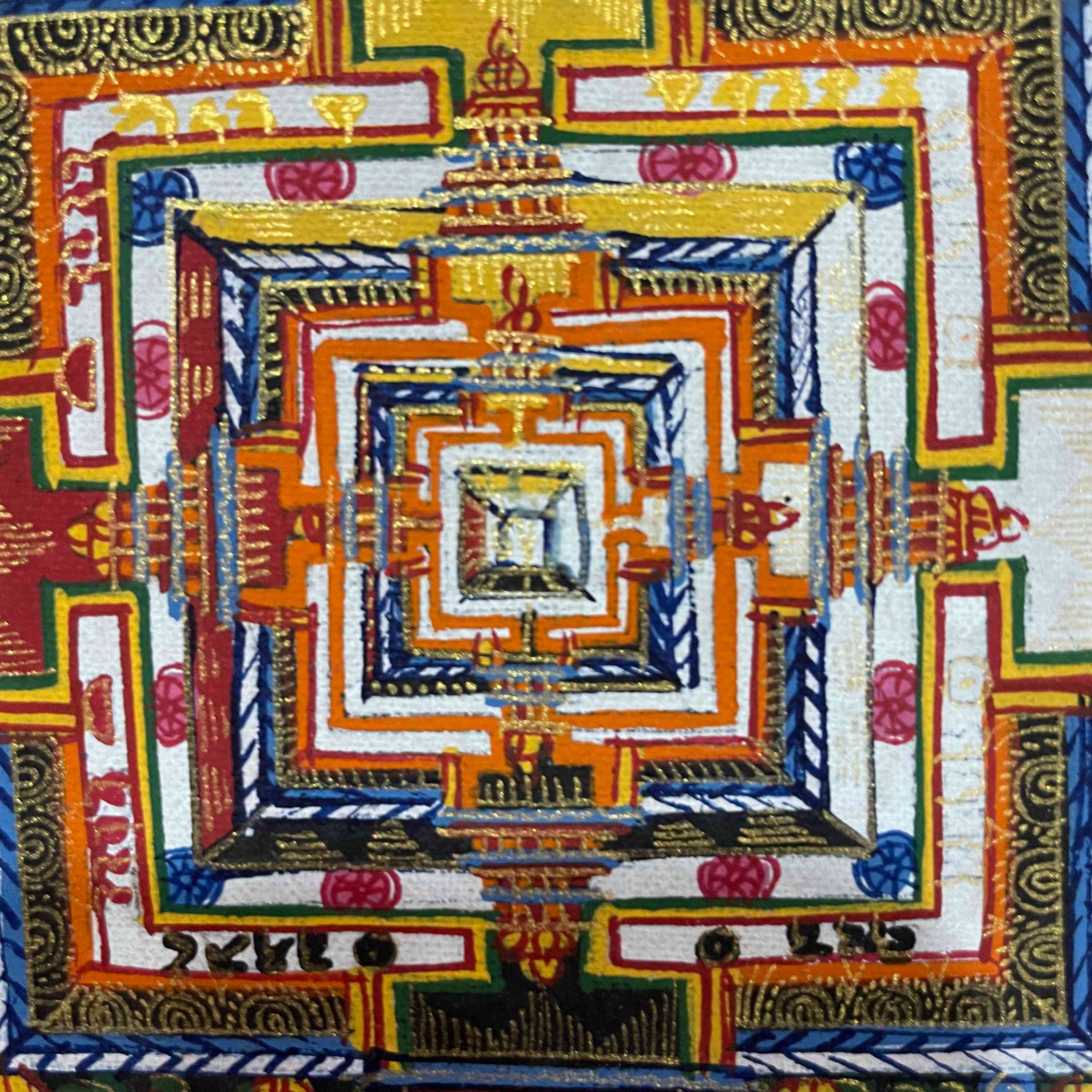 Buddhist Hand Painted Thangka <span Style=