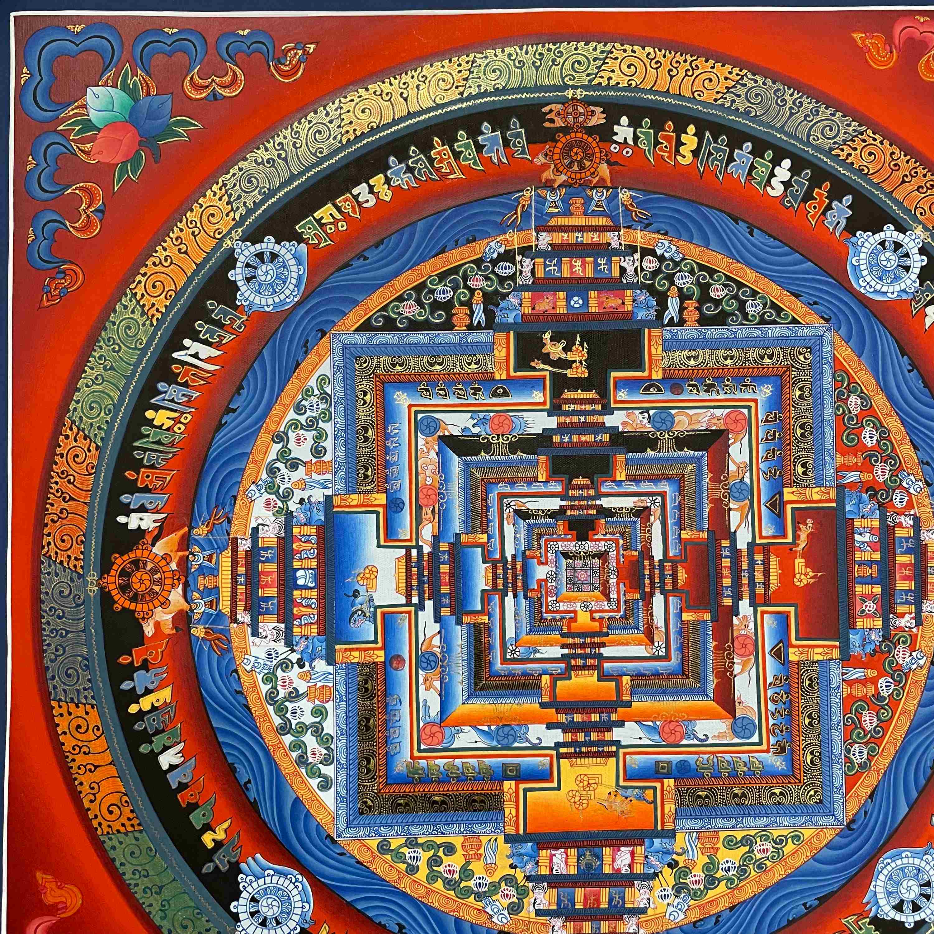 Buddhist Hand Painted Thangka <span Style=