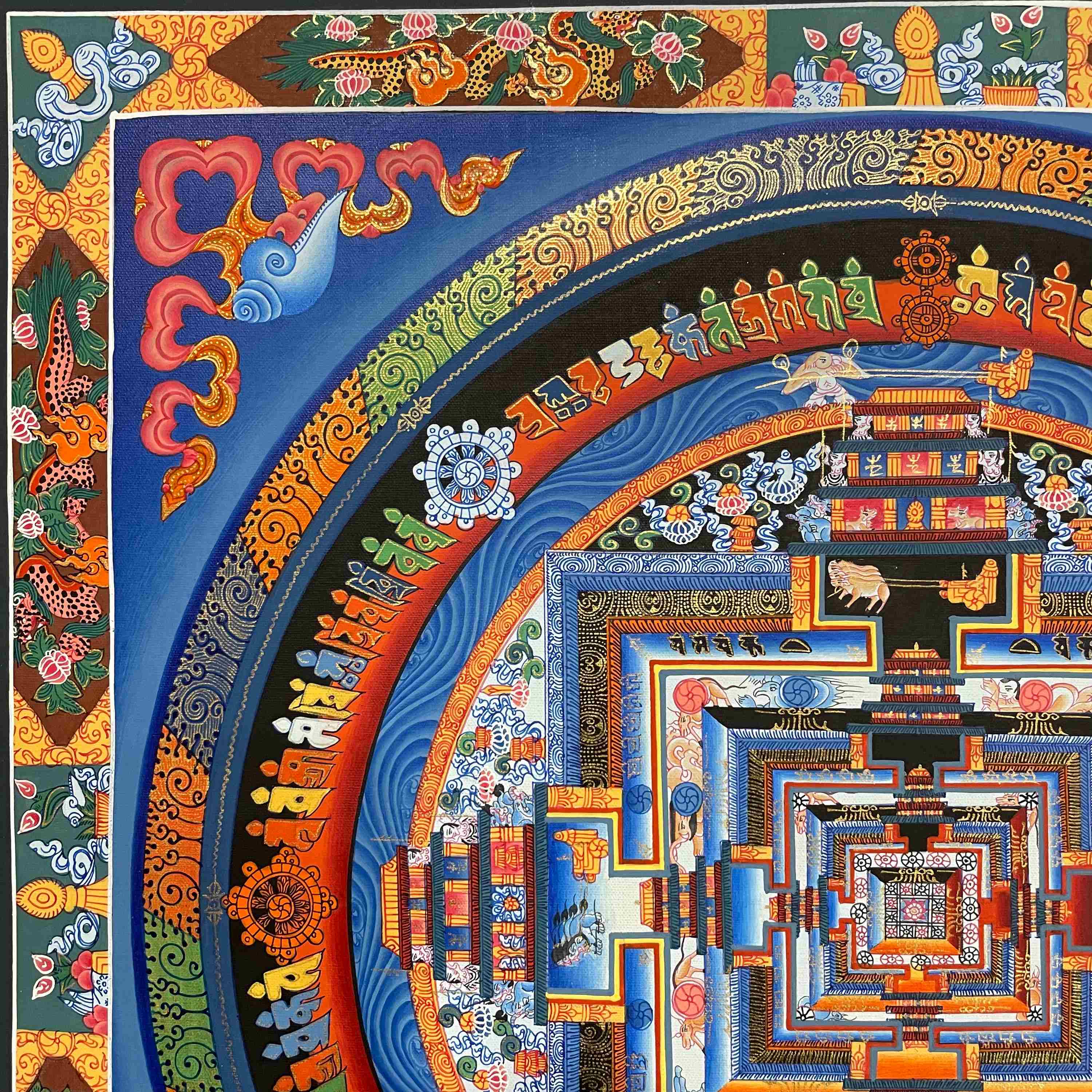 Buddhist Hand Painted Thangka <span Style=