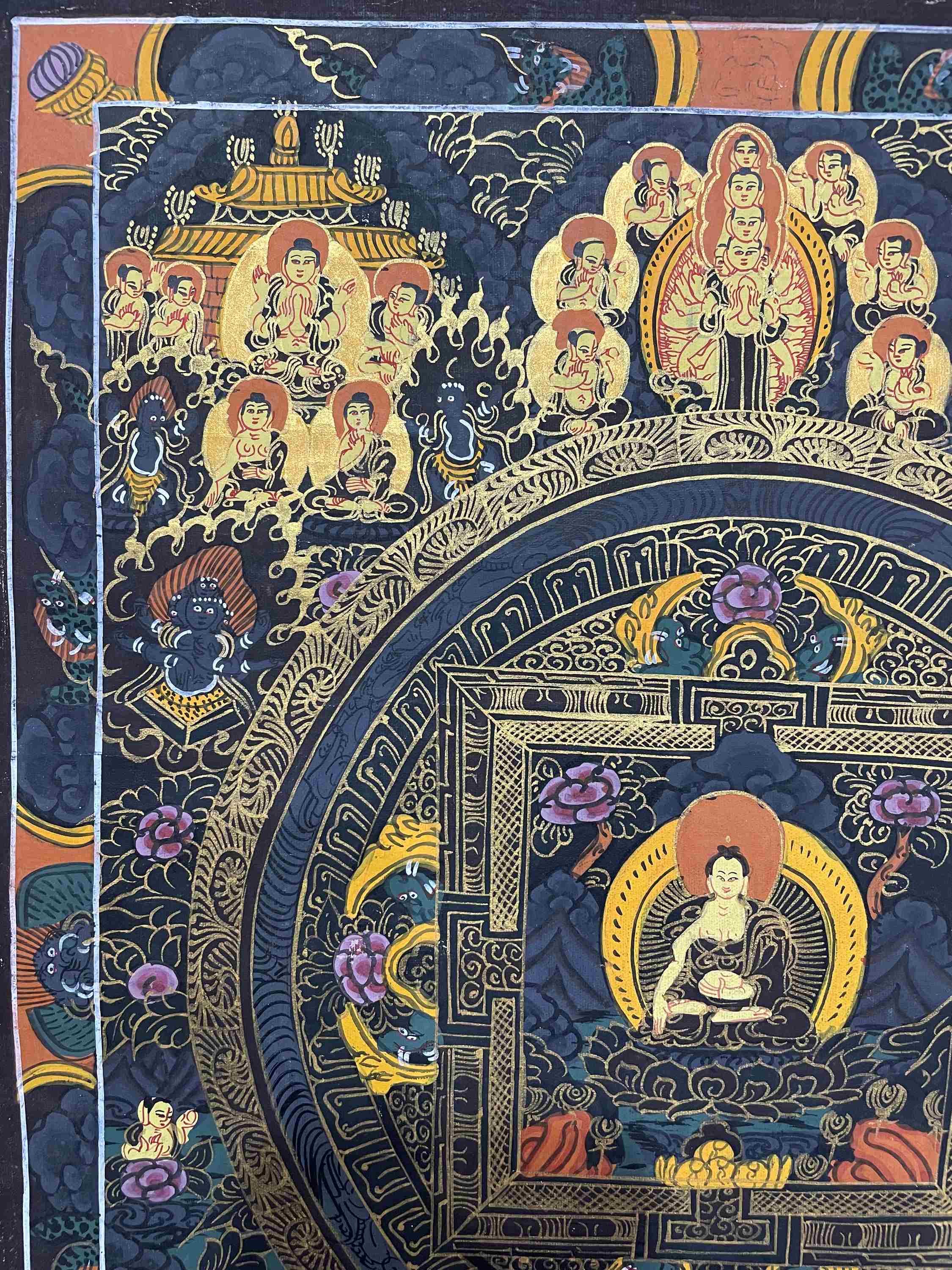 Buddhist Hand Painting Thangka <span Style=