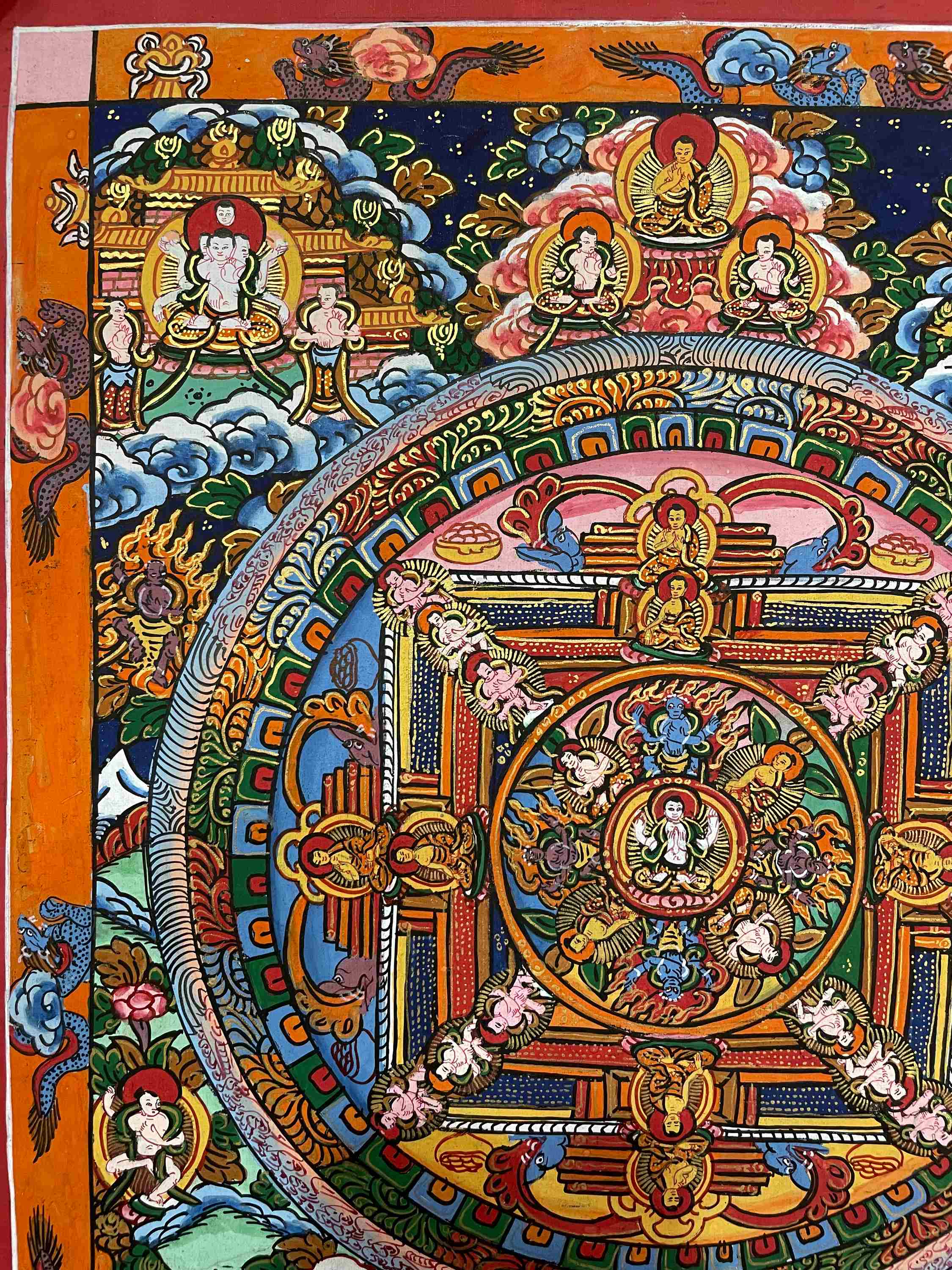 Buddhist Hand Painting Thangka <span Style=