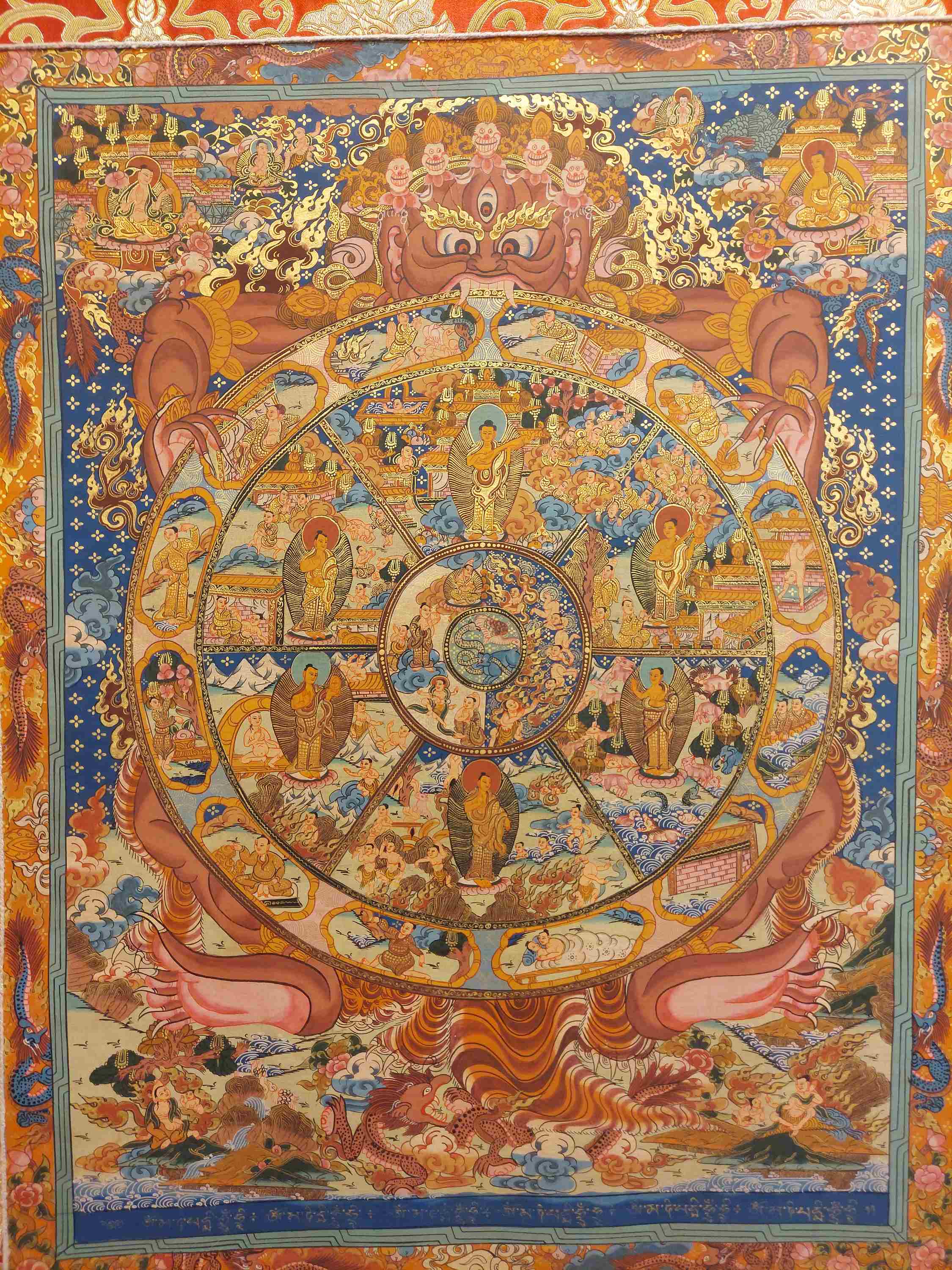 Buddhist Hand Painting Thangka <span Style=