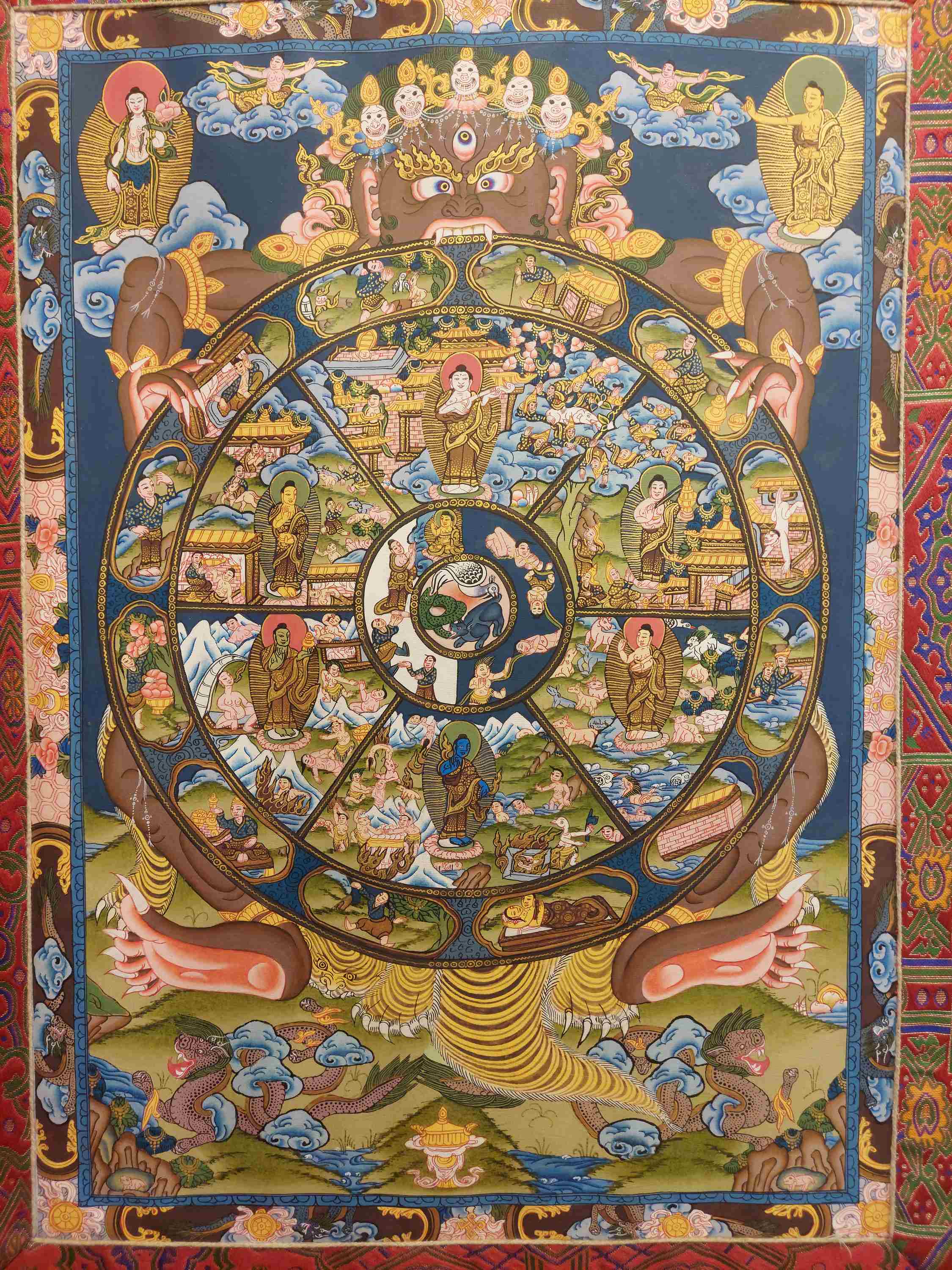 Buddhist Hand Painting Thangka <span Style=