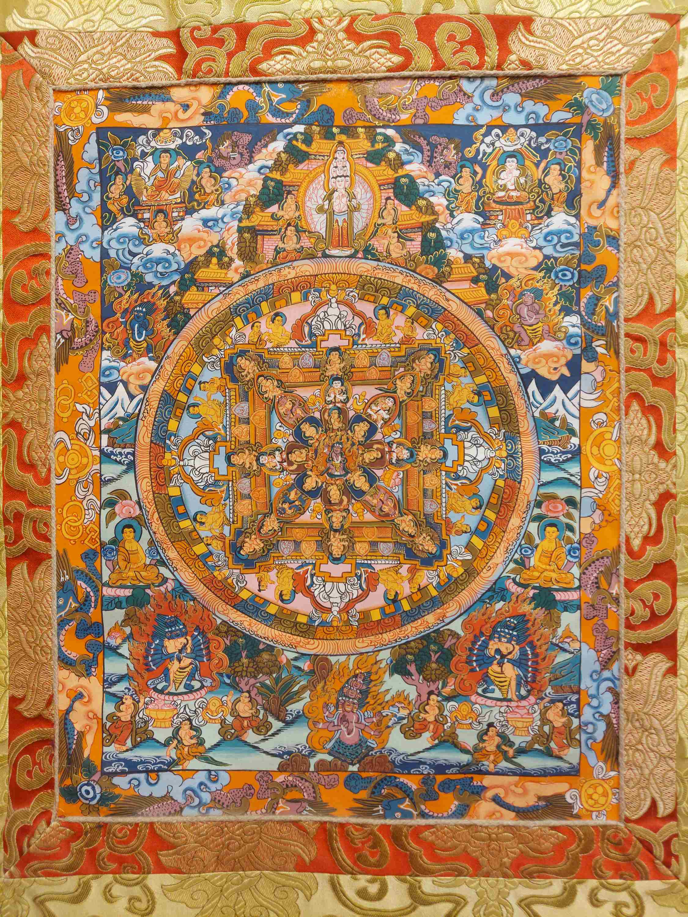 Buddhist Hand Painting Thangka <span Style=