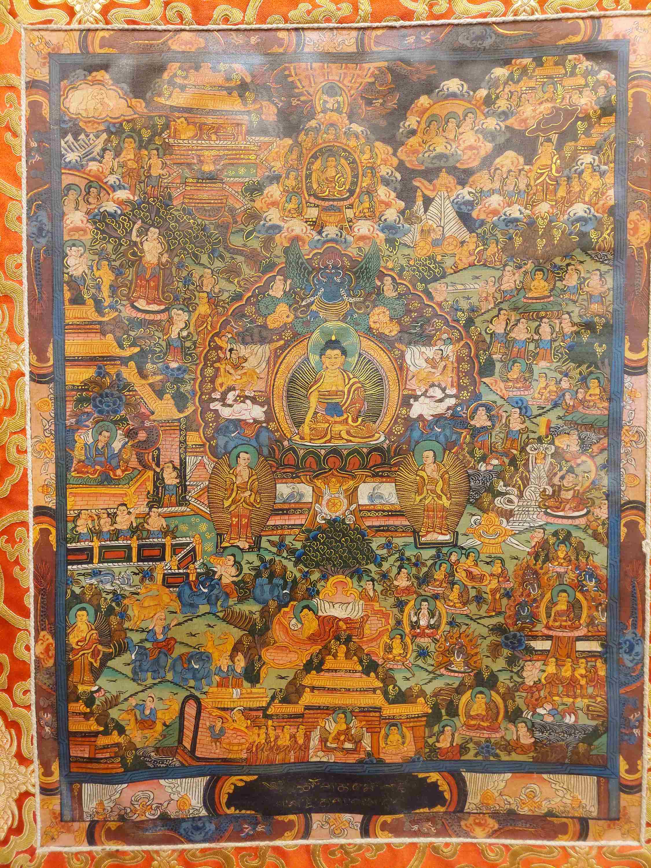 Buddhist Hand Painting Thangka <span Style=