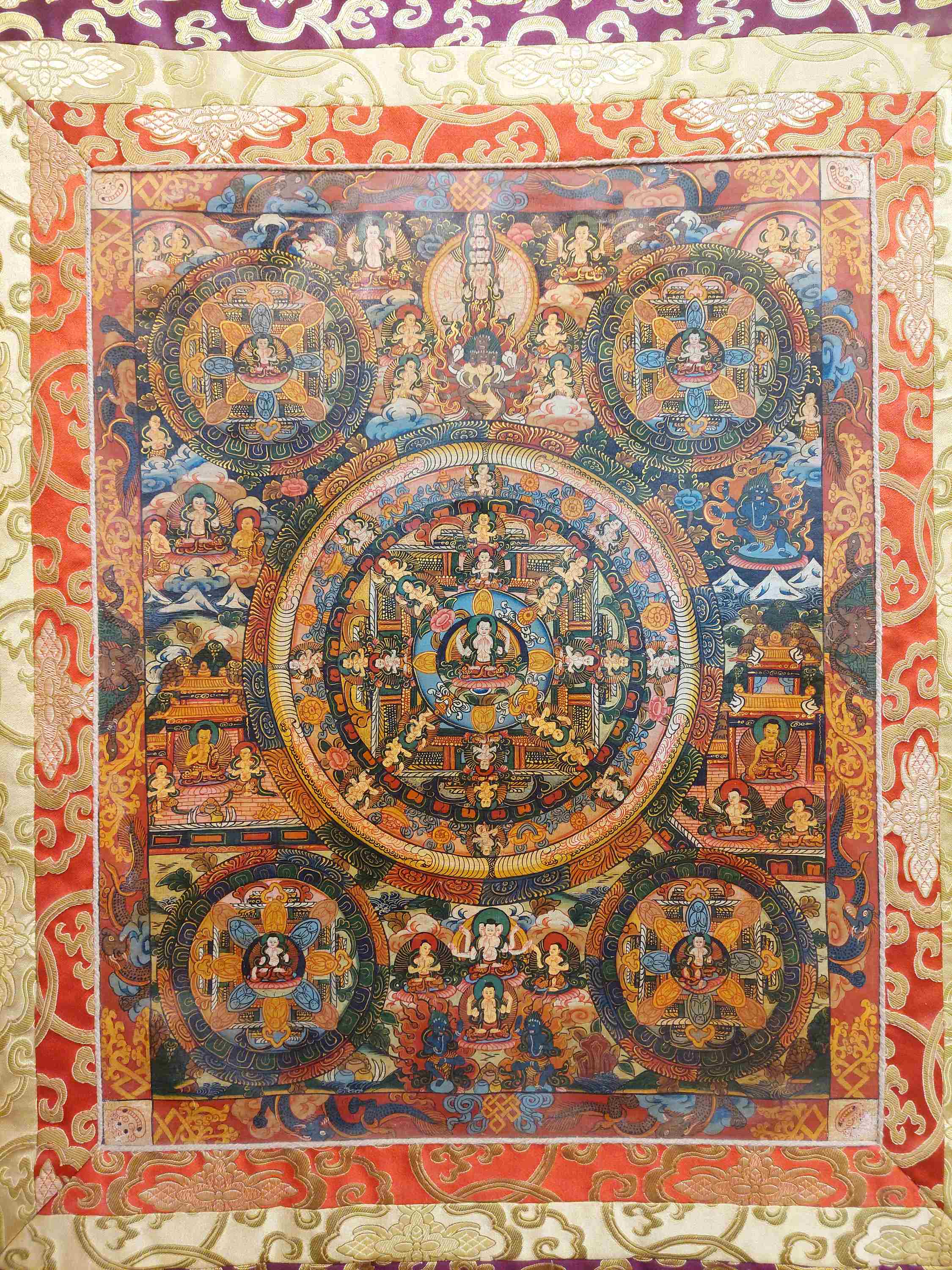 Buddhist Hand Painting Thangka <span Style=