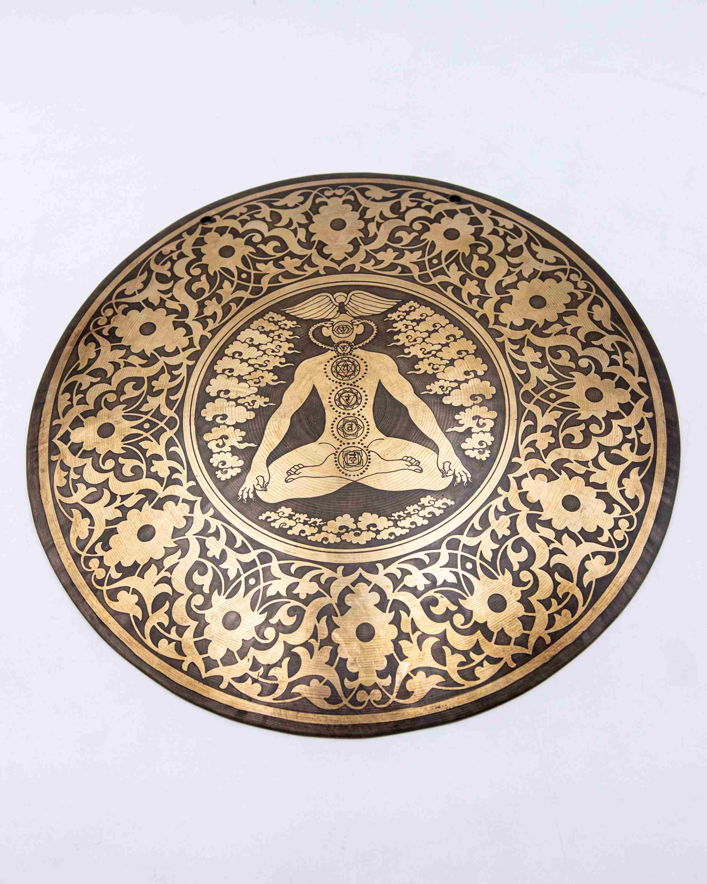 Tibetan handmade Gongs With yoga Design, Wind Gong, Flat Gong