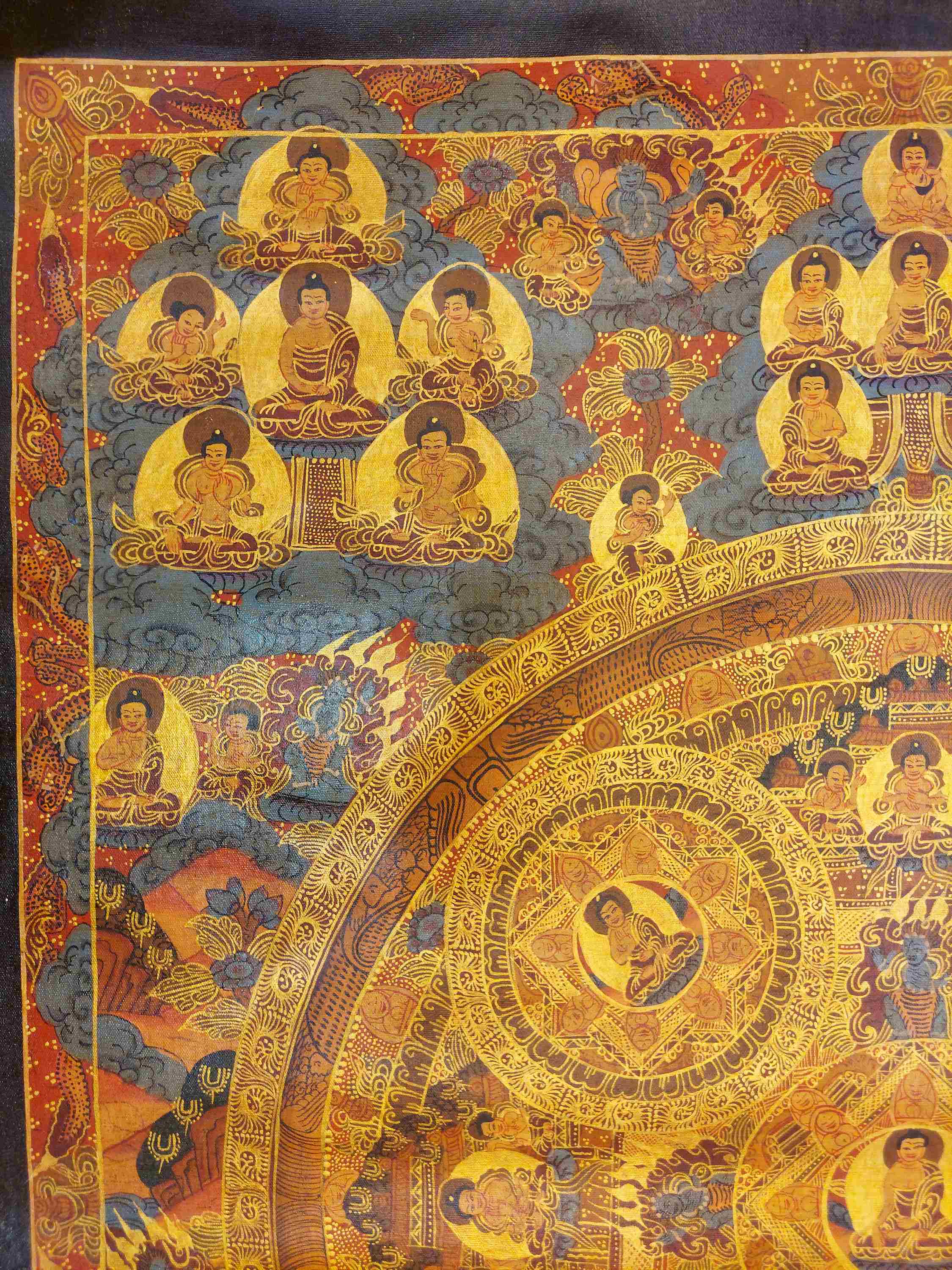 Buddhist Hand Painting Thangka <span Style=