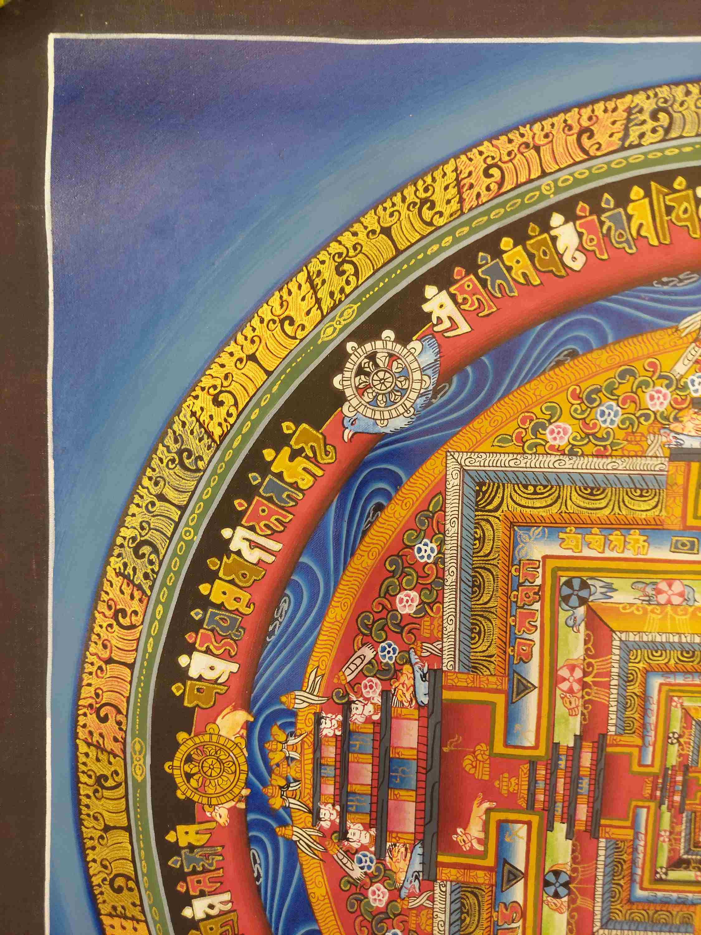 Buddhist Hand Painting Thangka <span Style=