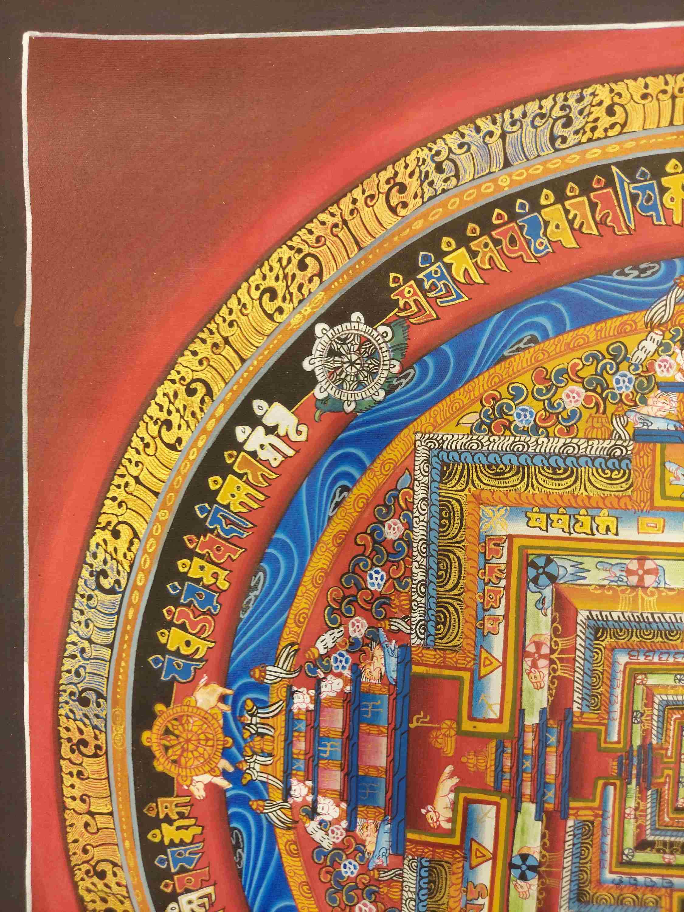 Buddhist Hand Painting Thangka <span Style=