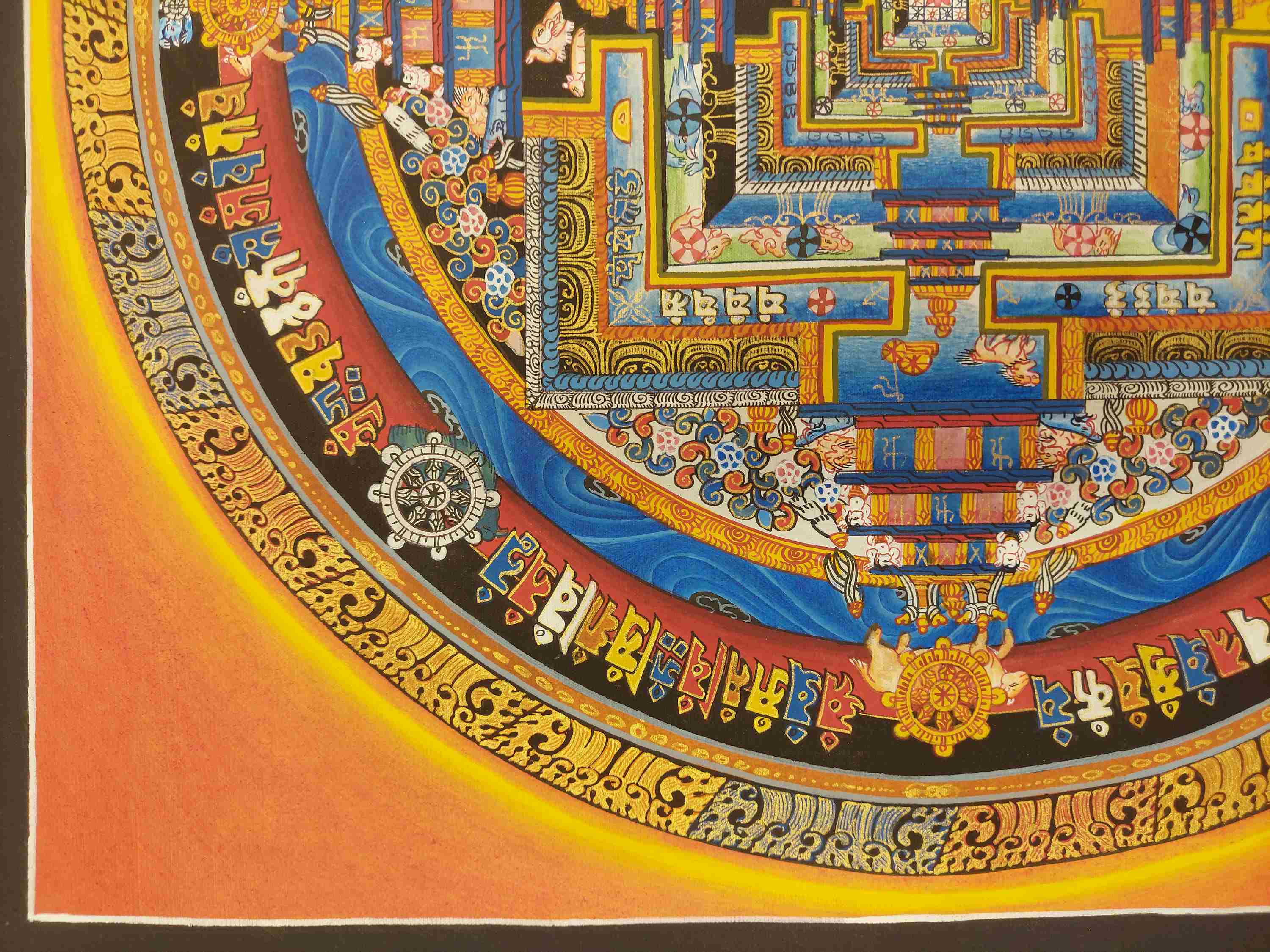 Buddhist Hand Painting Thangka <span Style=