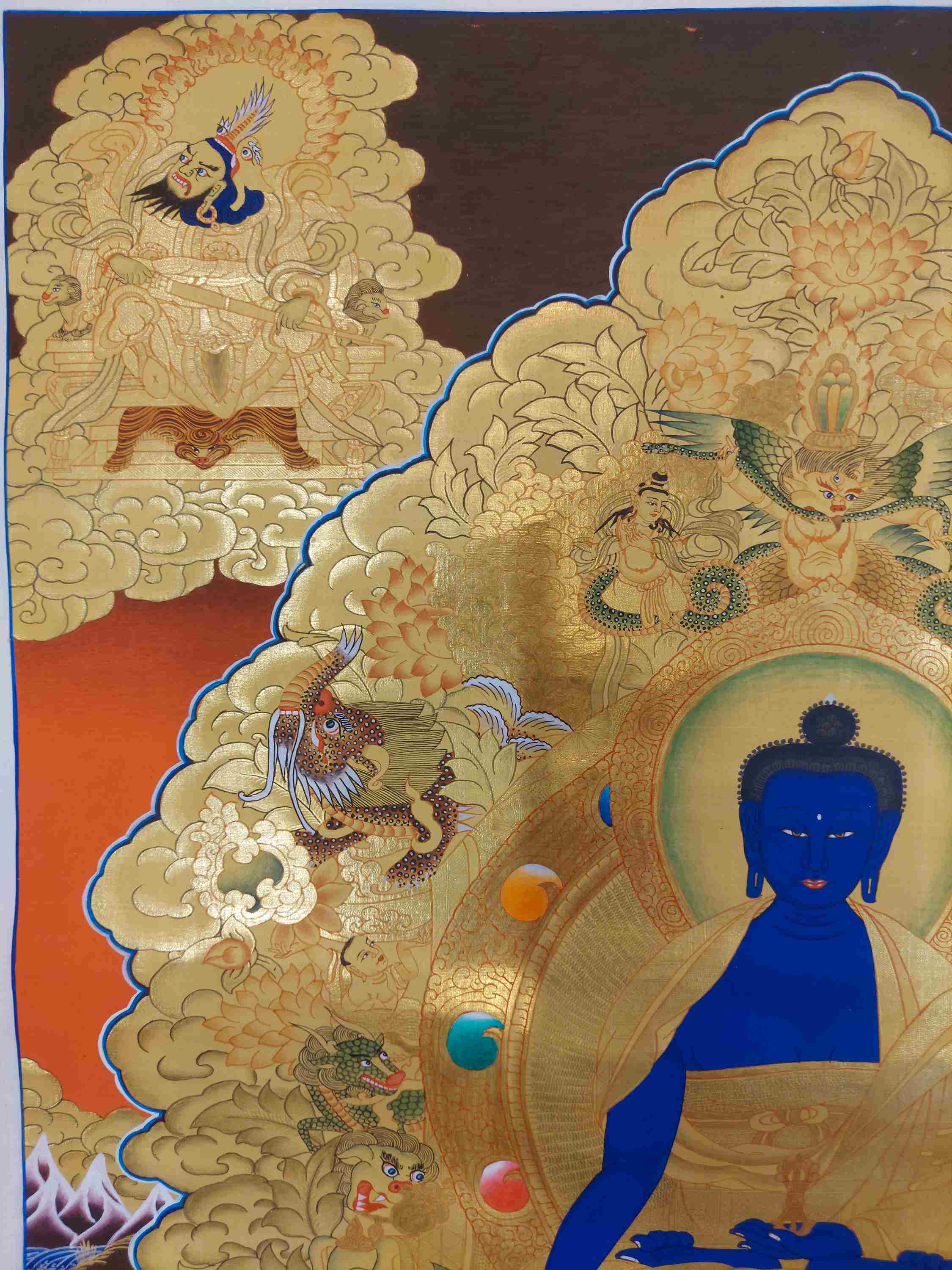 Buddhist Hand Painting Thangka <span Style=