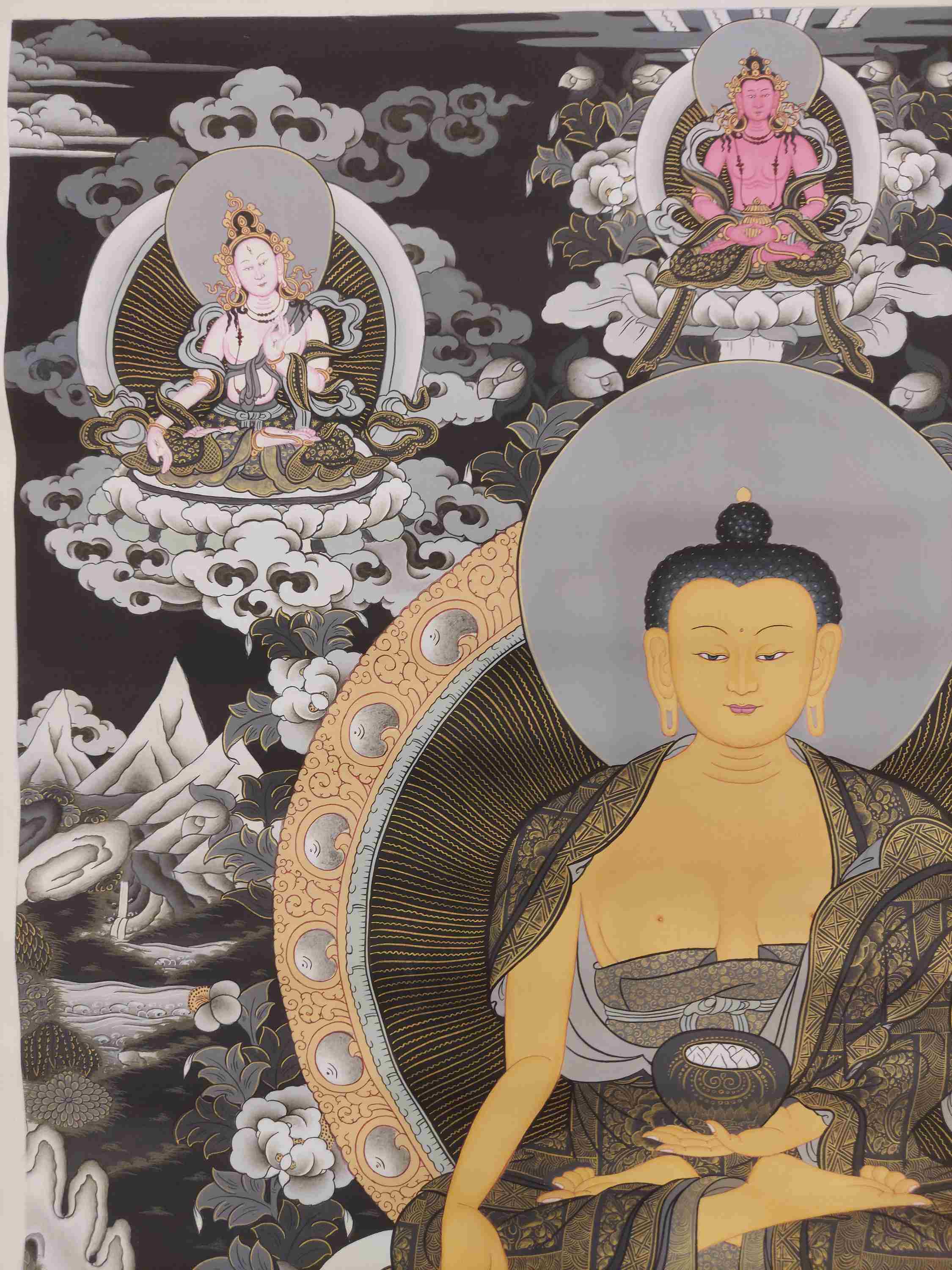 Buddhist Hand Painting Thangka <span Style=