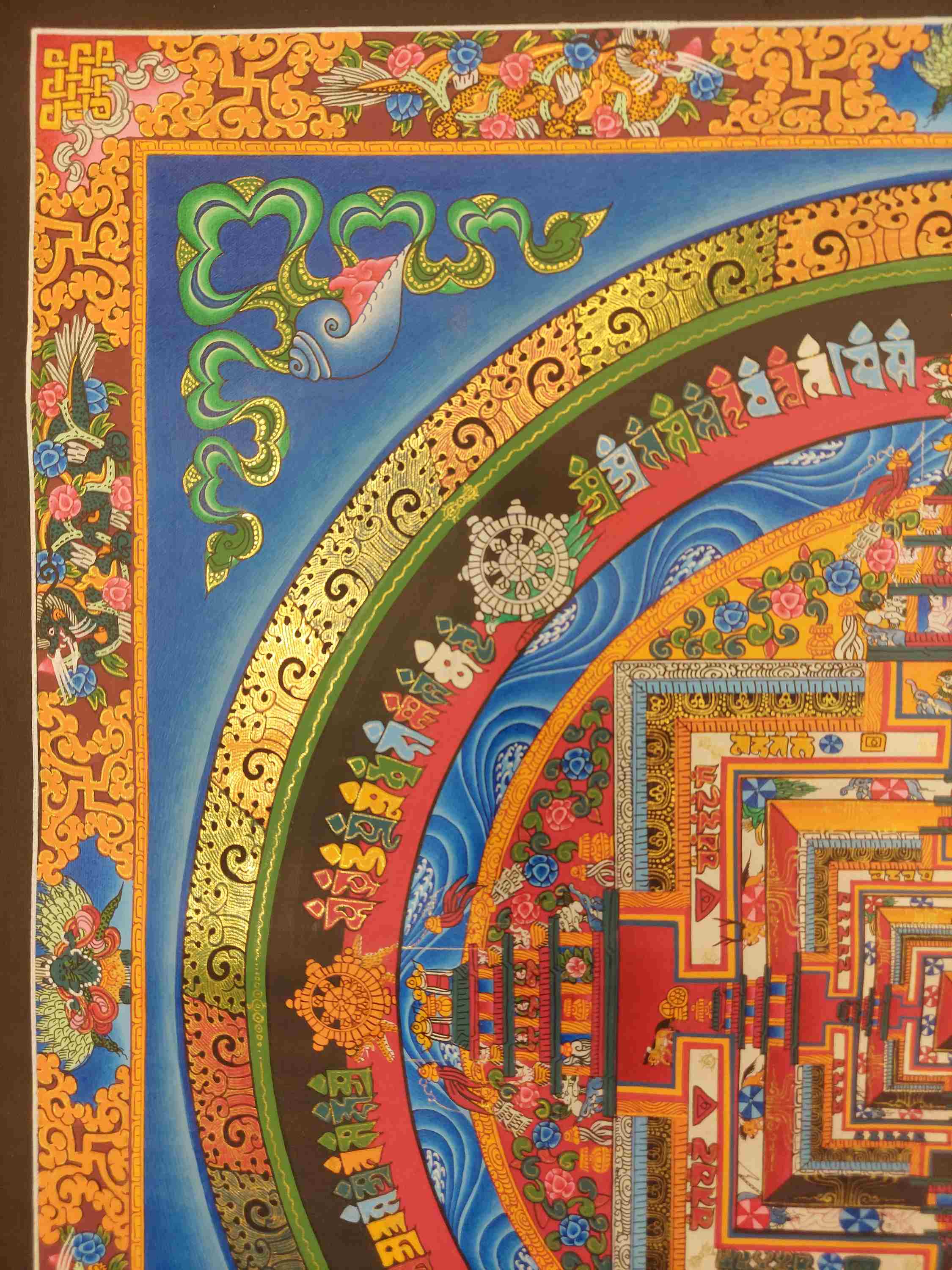 Buddhist Hand Painting Thangka <span Style=