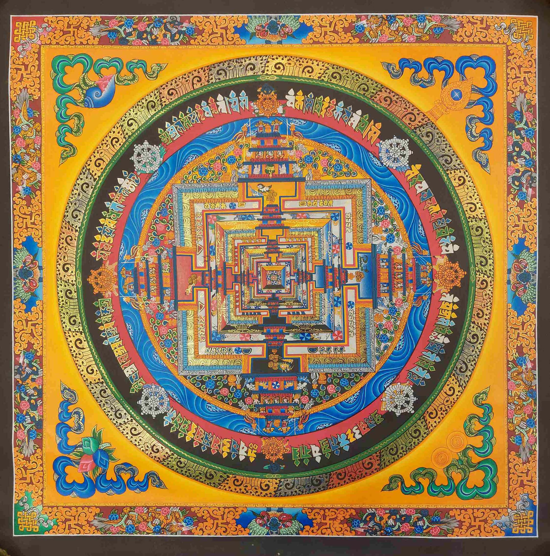 Buddhist Hand Painting Thangka <span Style=