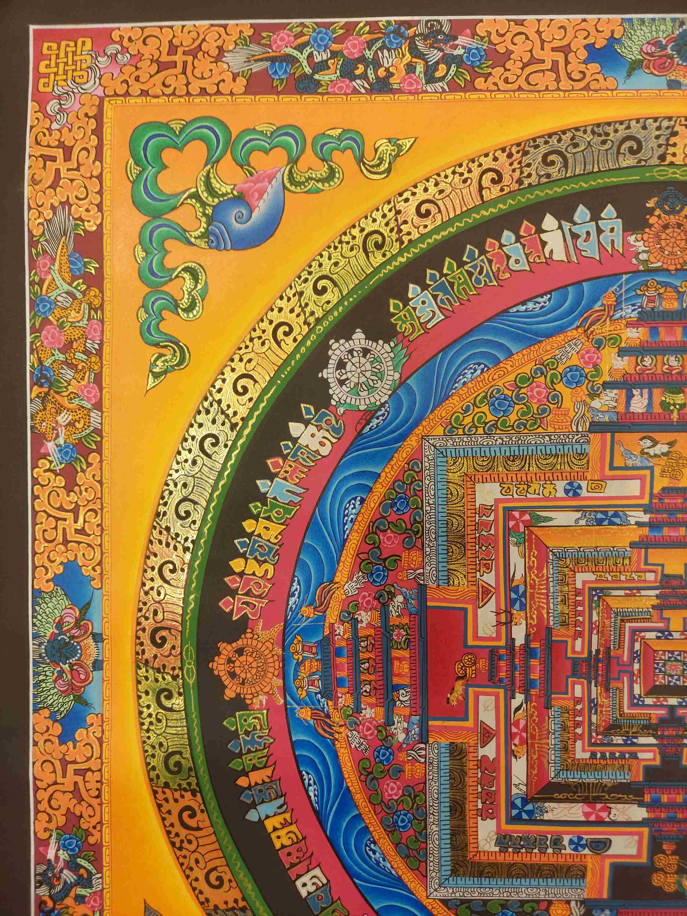 Buddhist Hand Painting Thangka <span Style=