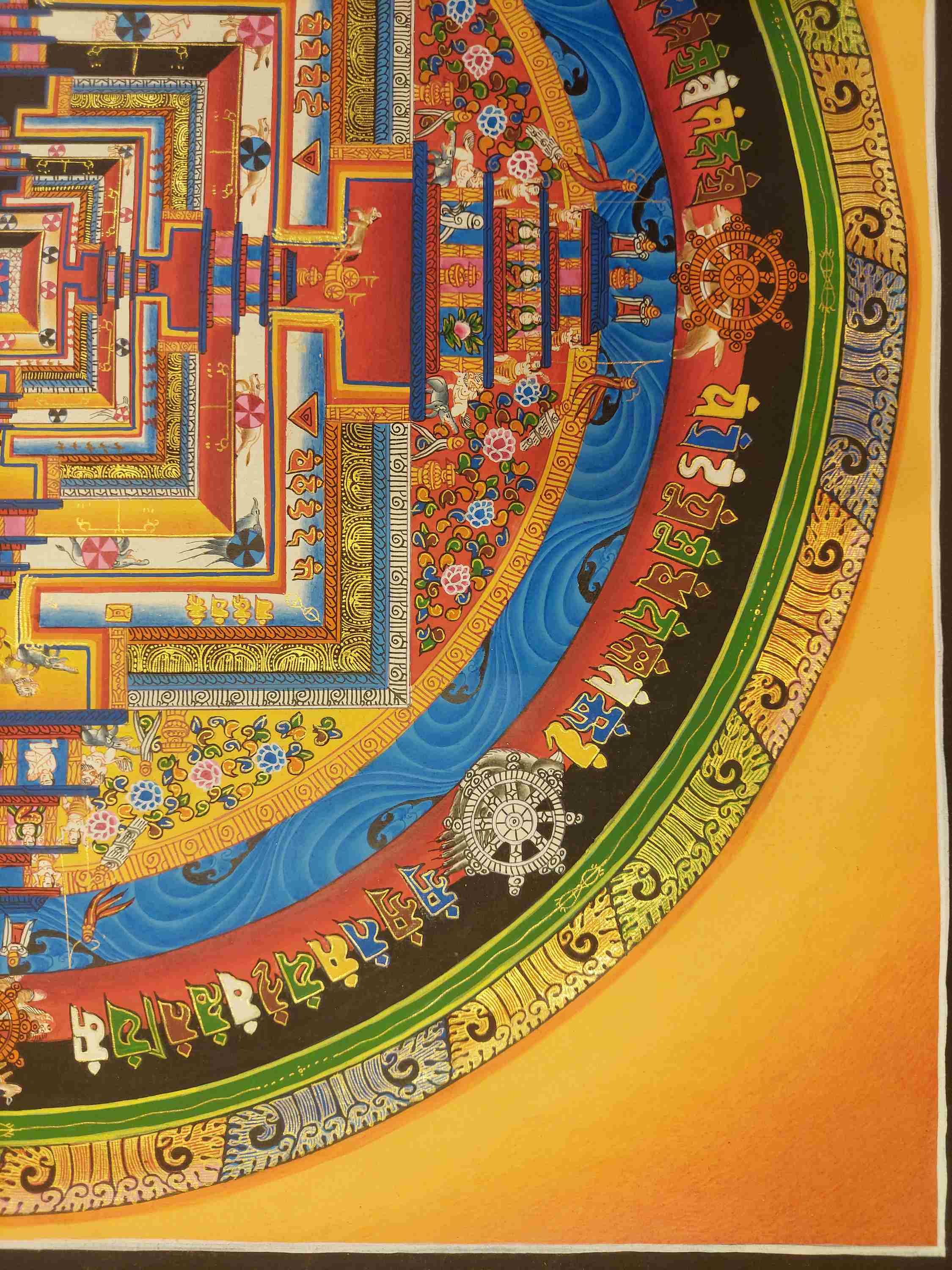 Buddhist Hand Painting Thangka <span Style=