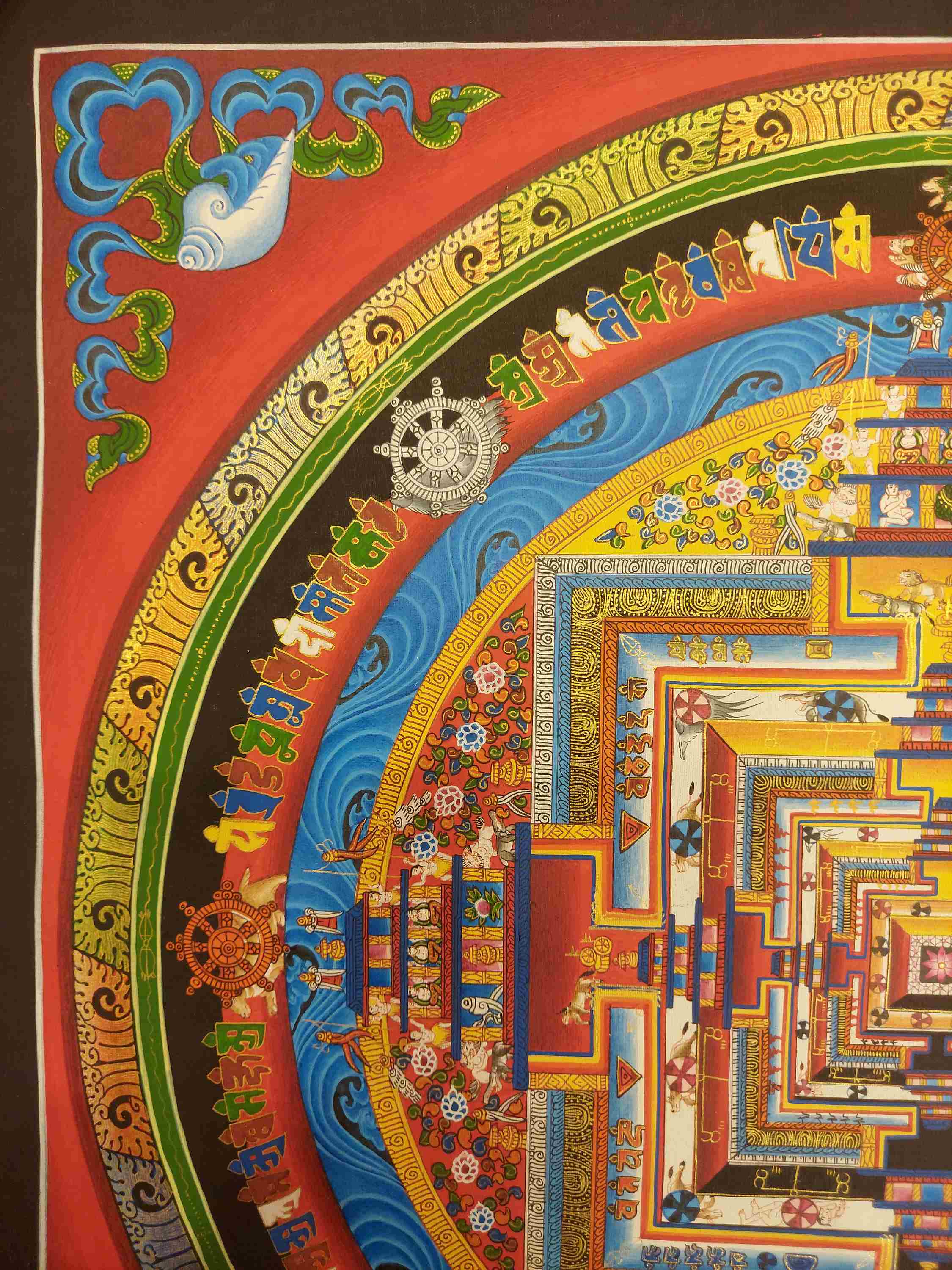 Buddhist Hand Painting Thangka <span Style=