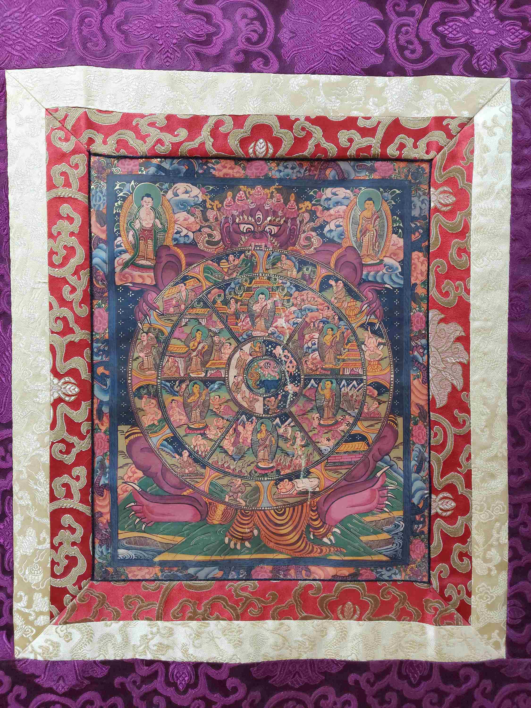 Buddhist Hand Painting Thangka <span Style=