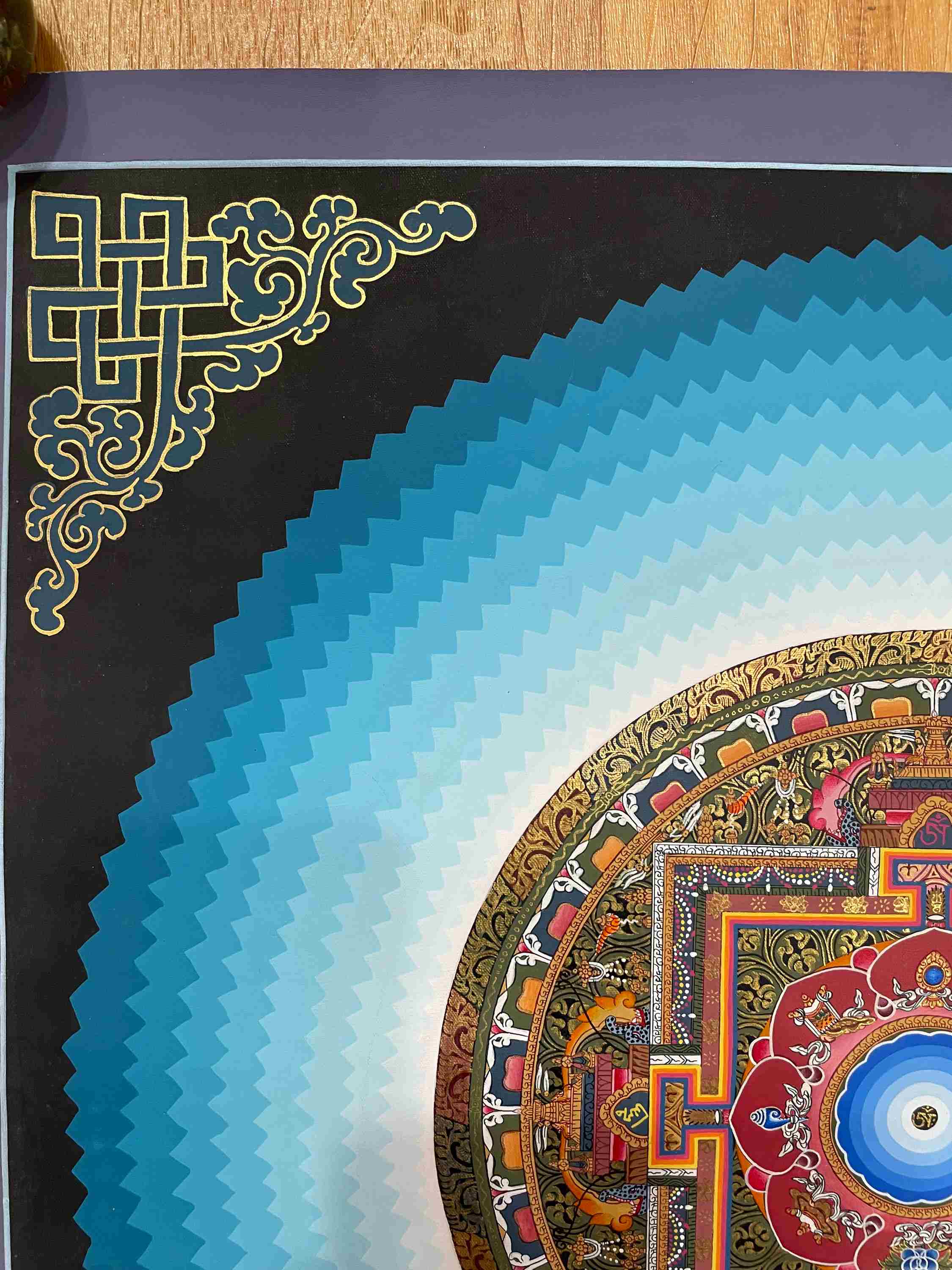 Buddhist Handmade Thangka <span Style=