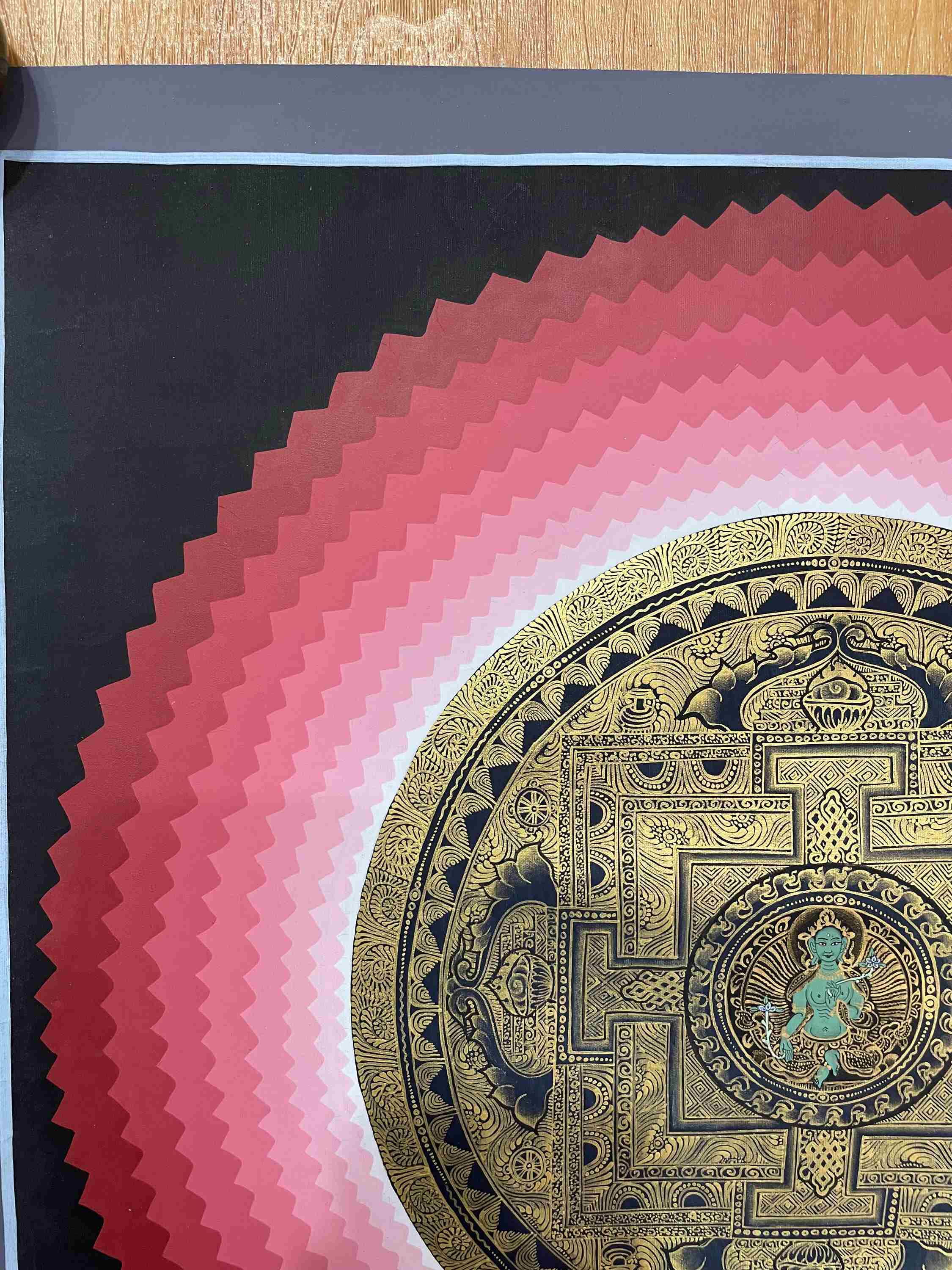 Buddhist Handmade Thangka <span Style=