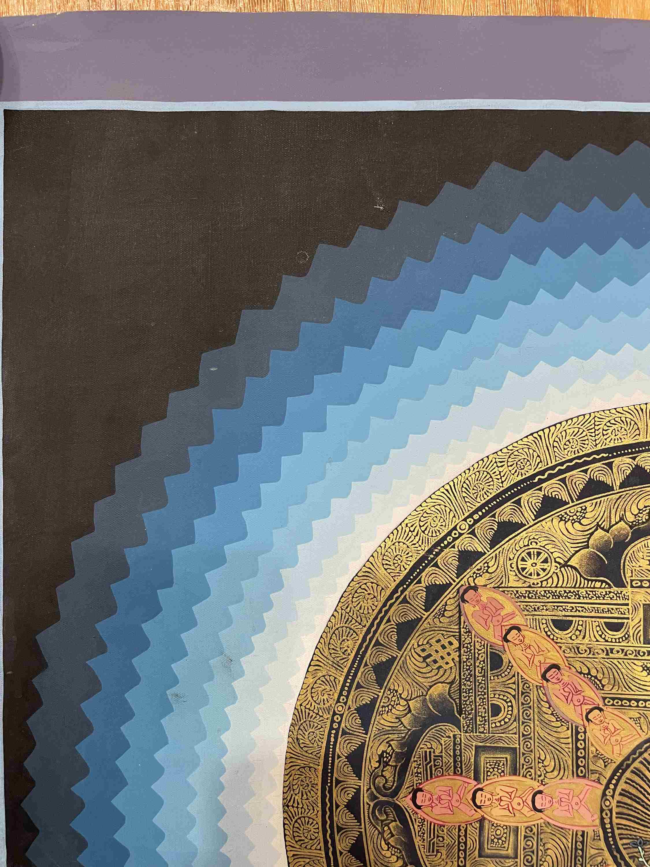 Buddhist Handmade Thangka <span Style=