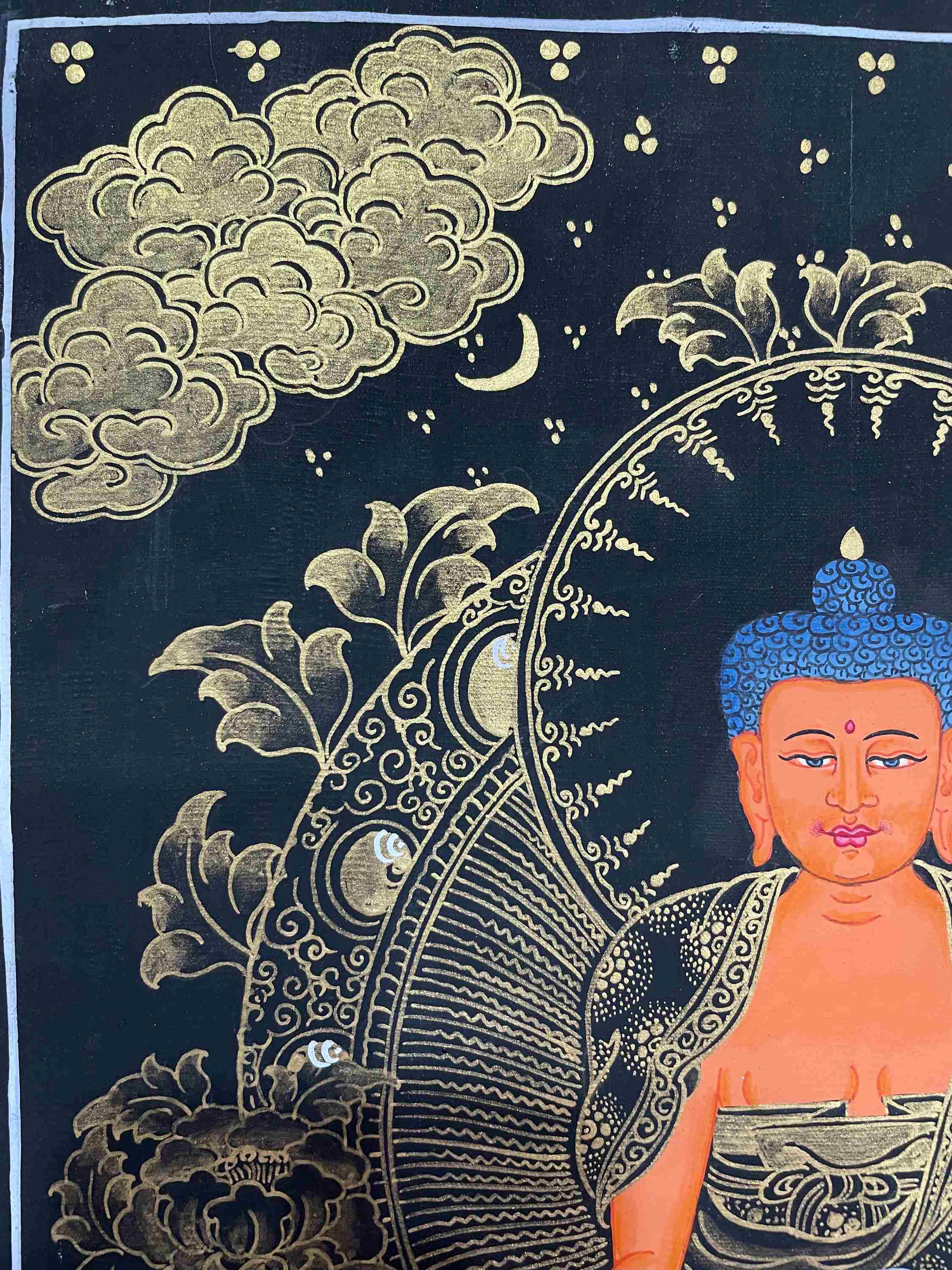 Buddhist Handmade Thangka Painting <span Style=