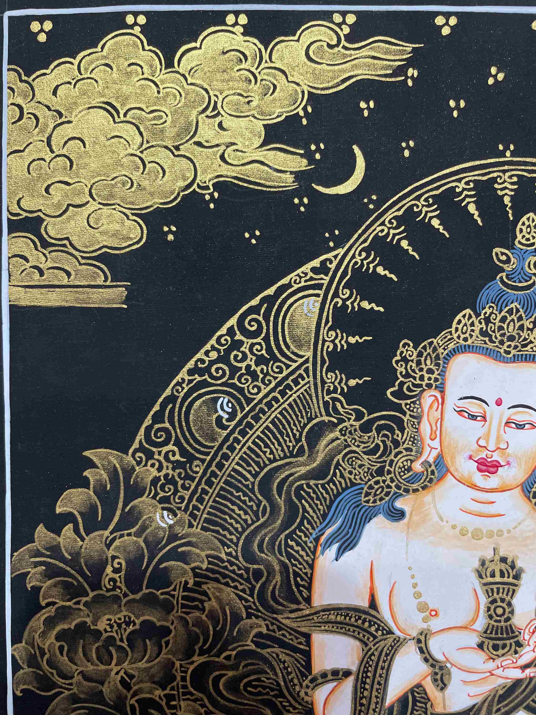 Buddhist Handmade Thangka Painting <span Style=