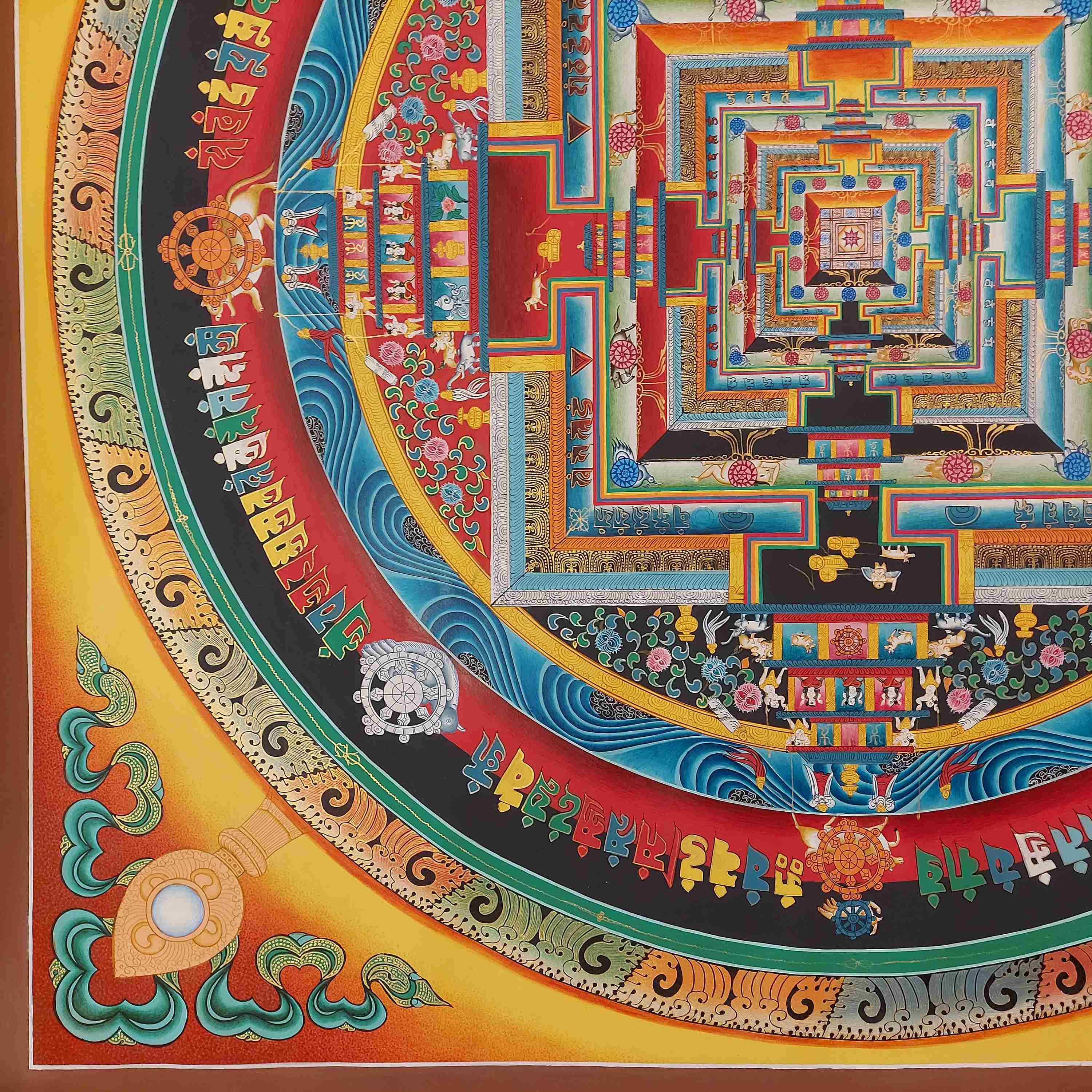 Buddhist Handmade Thangka <span Style=