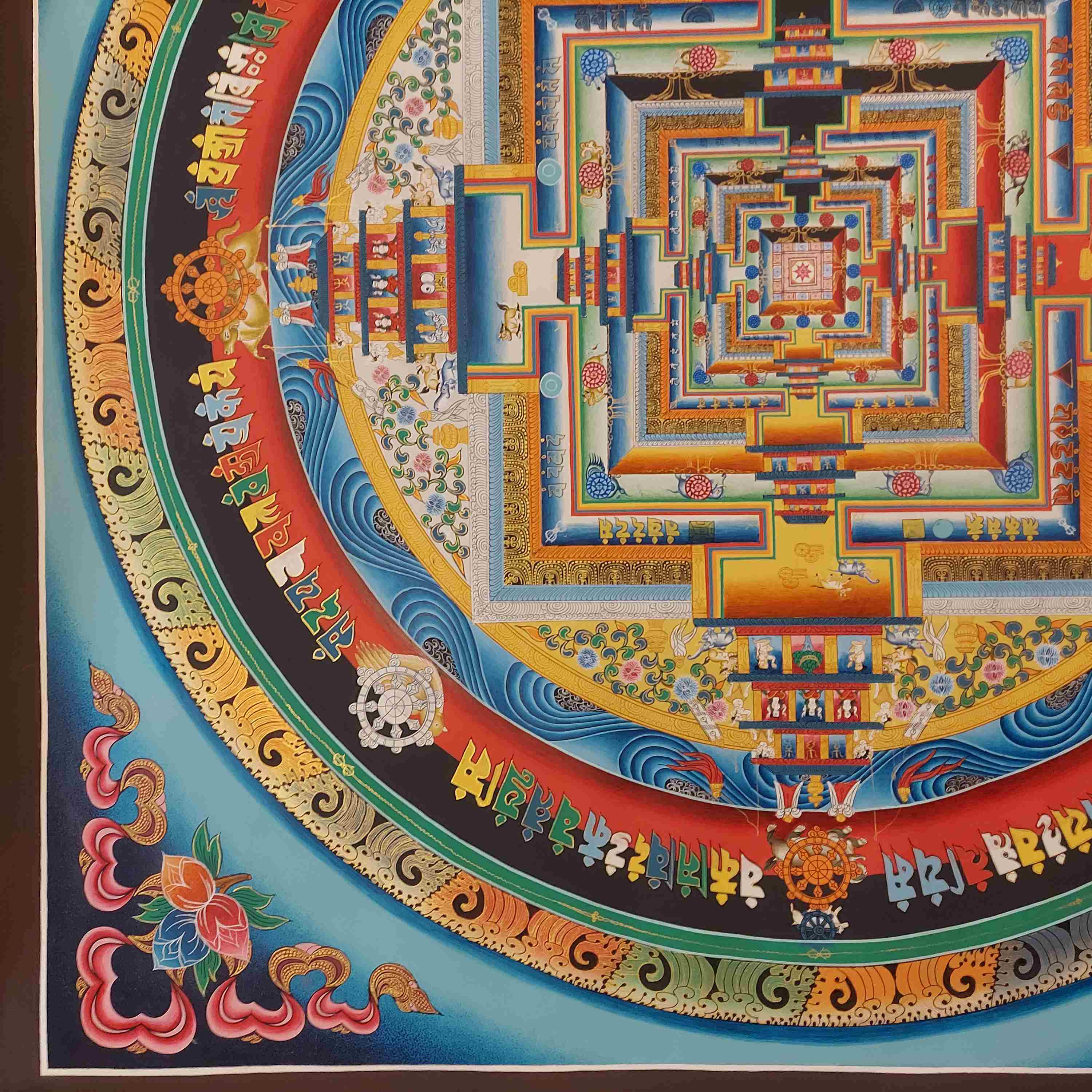 Buddhist Handmade Thangka <span Style=