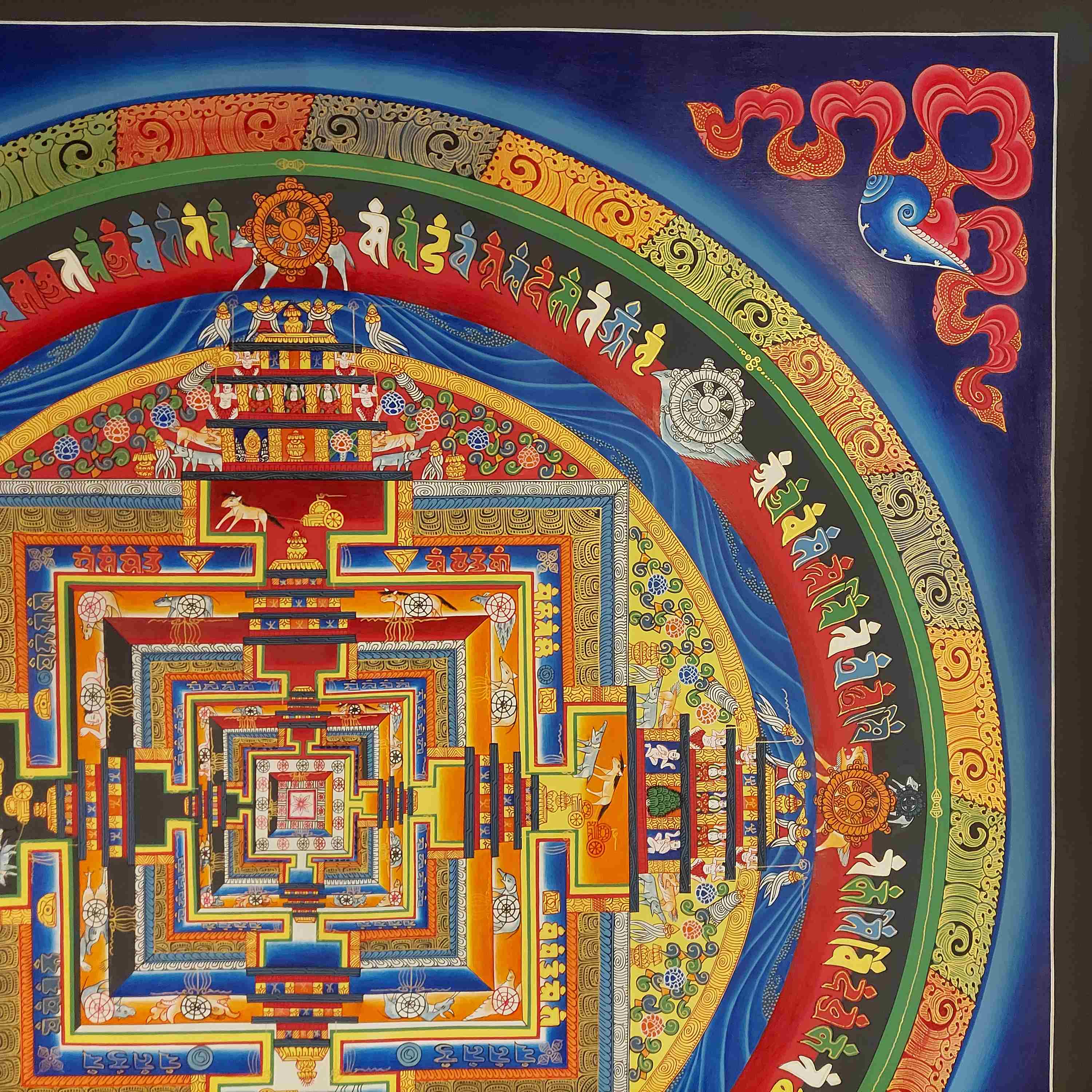 Buddhist Handmade Thangka <span Style=