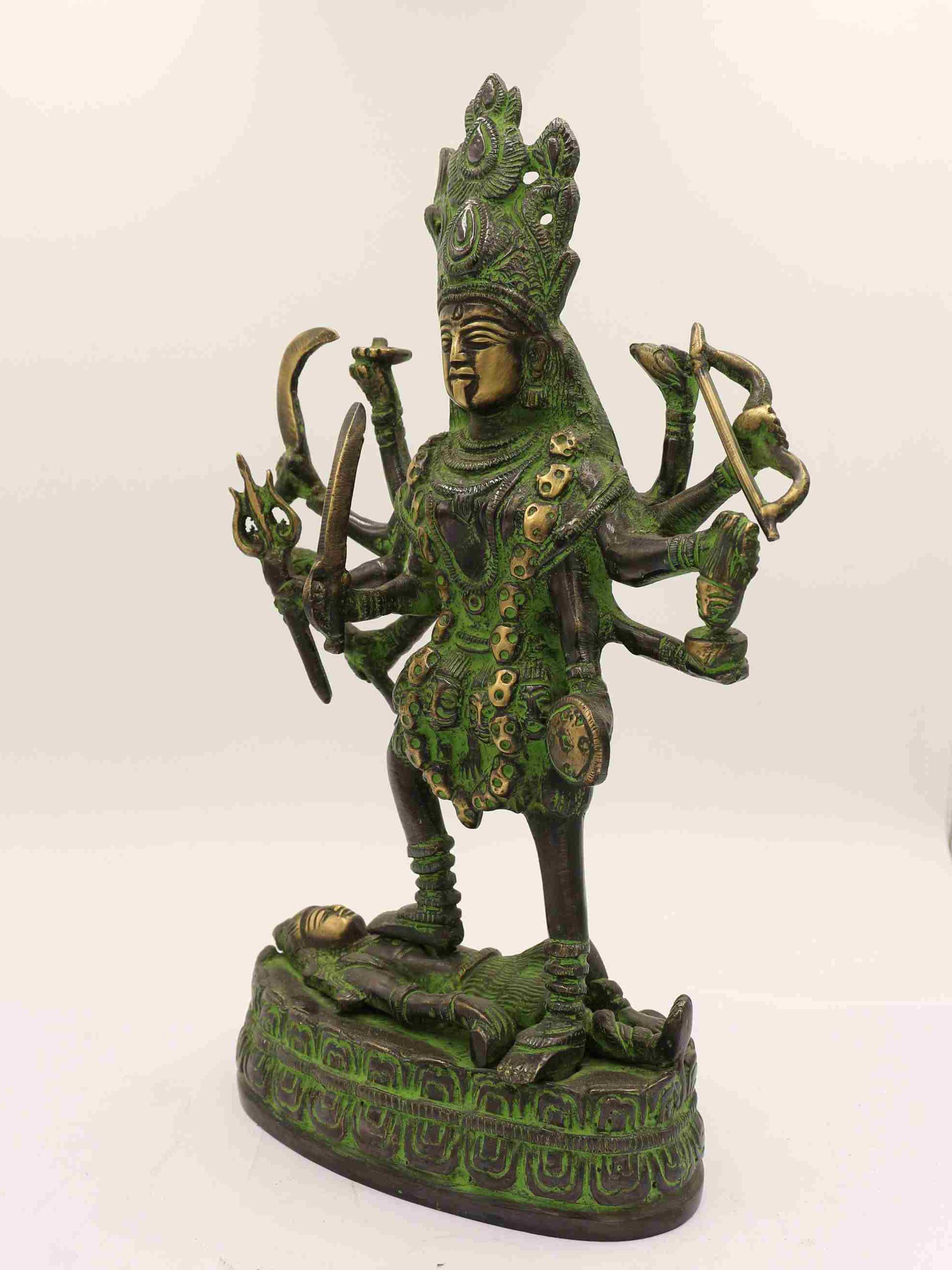 Nepali Statue Of Kali green Color
