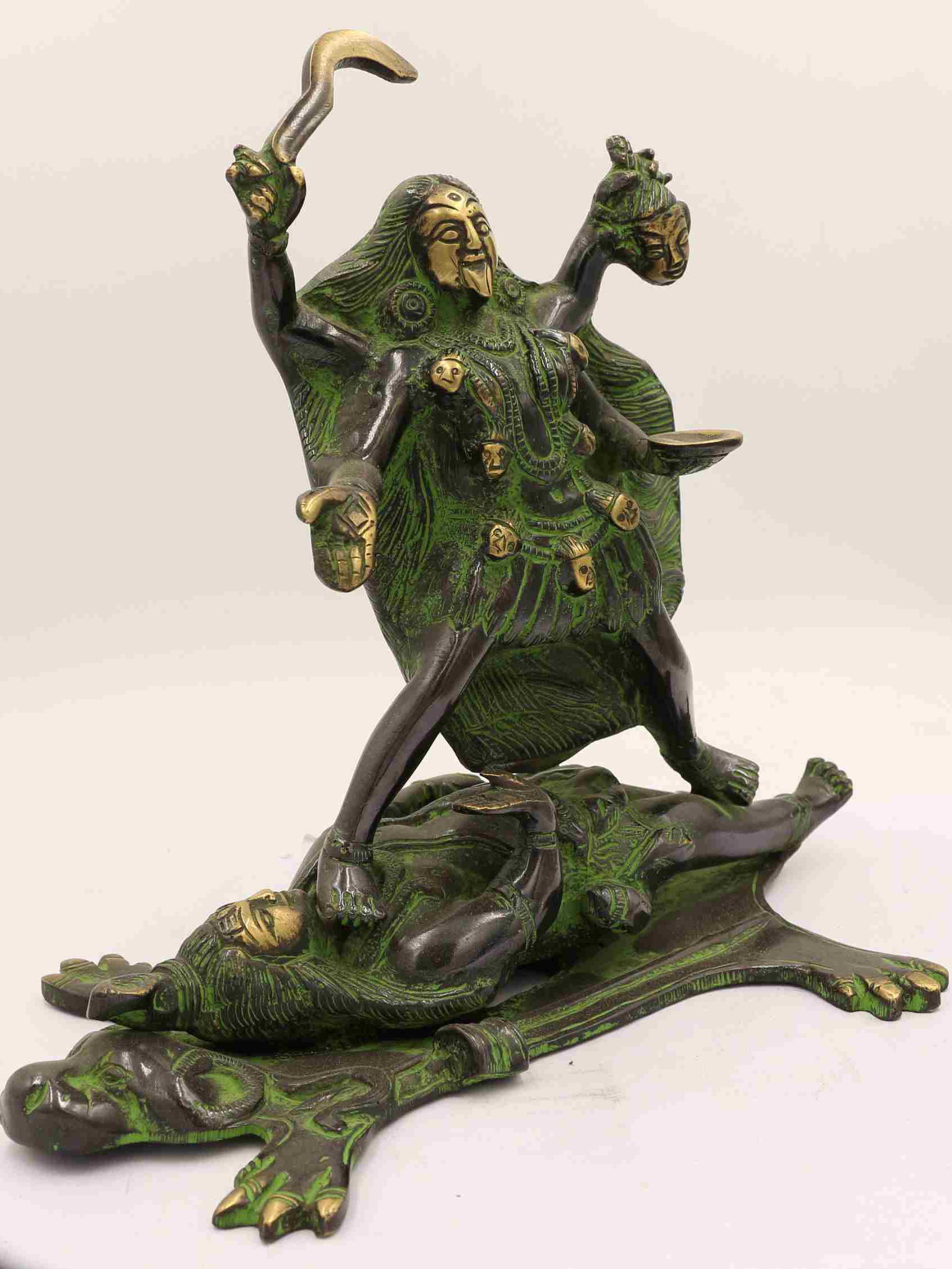 Statue Of Kali, kali On Mahadev