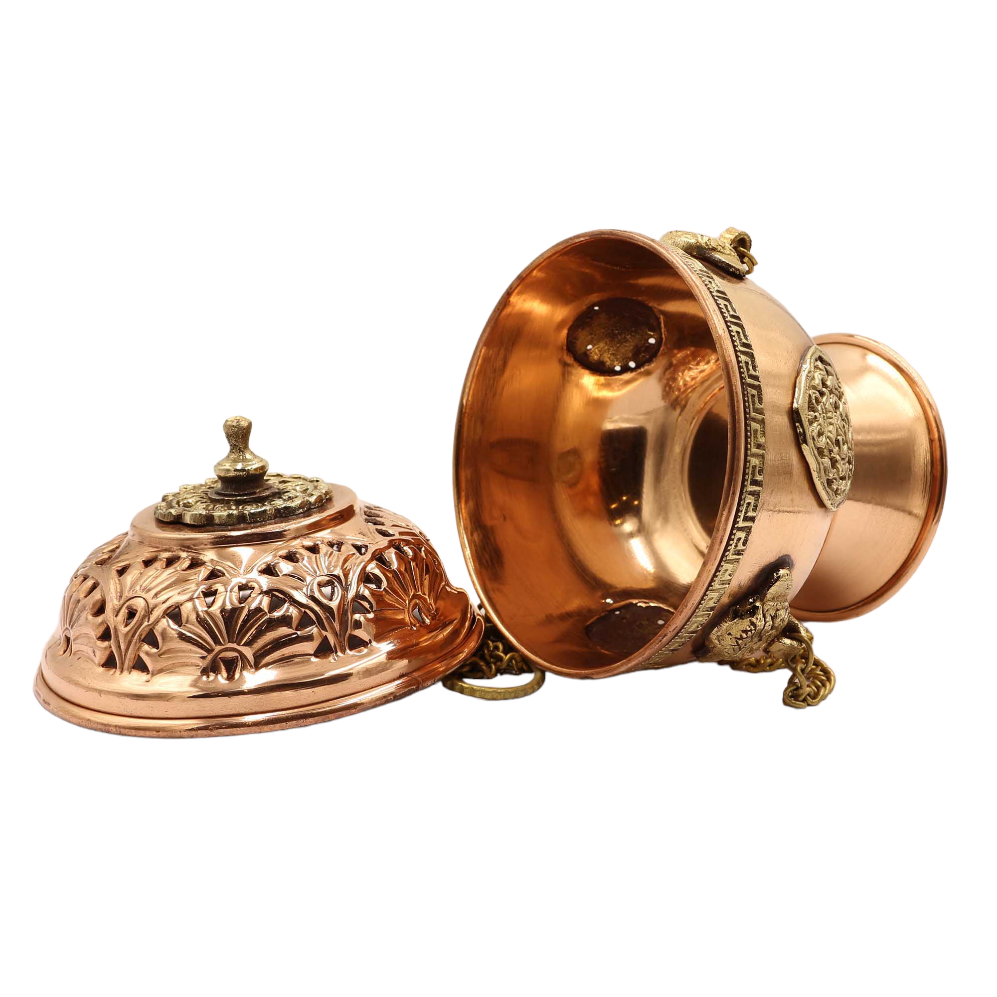 high Quality, Hanging Incense Burner, Copper With deep Carving, hanging & Swinging