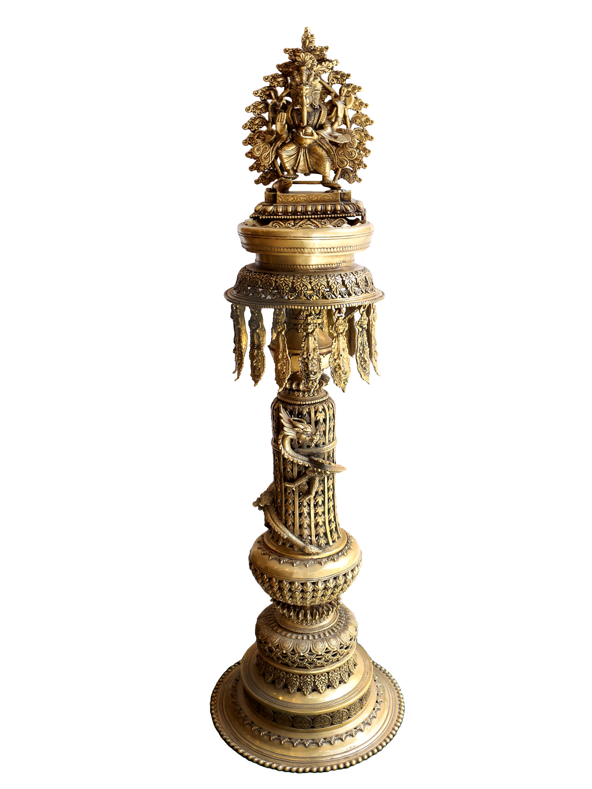 Statue Of Panas ganesh And Kumar,oil Lamp, Sukunda, Panas