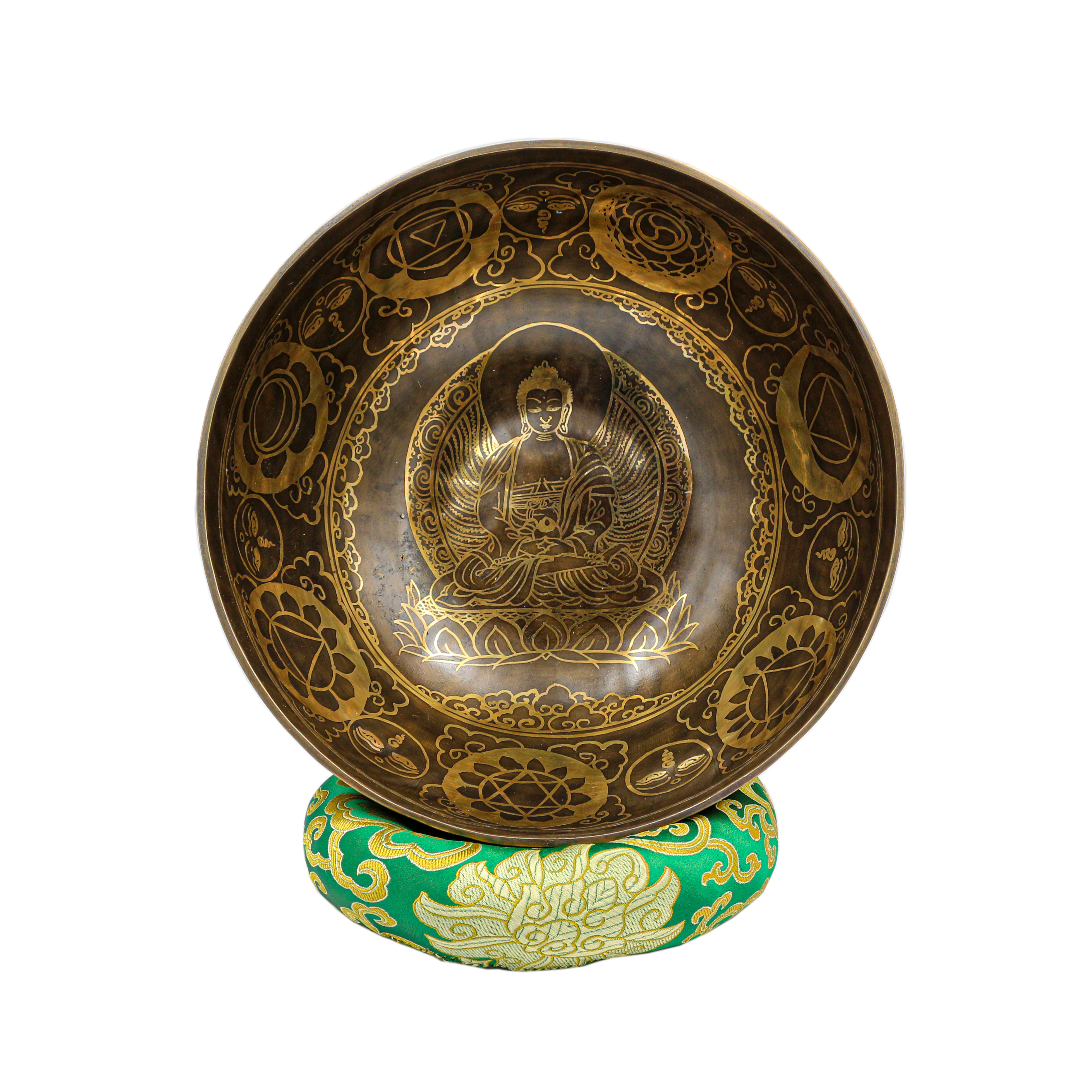 Buddhist Hand Beaten Jambati Singing Bowl, <span Style=