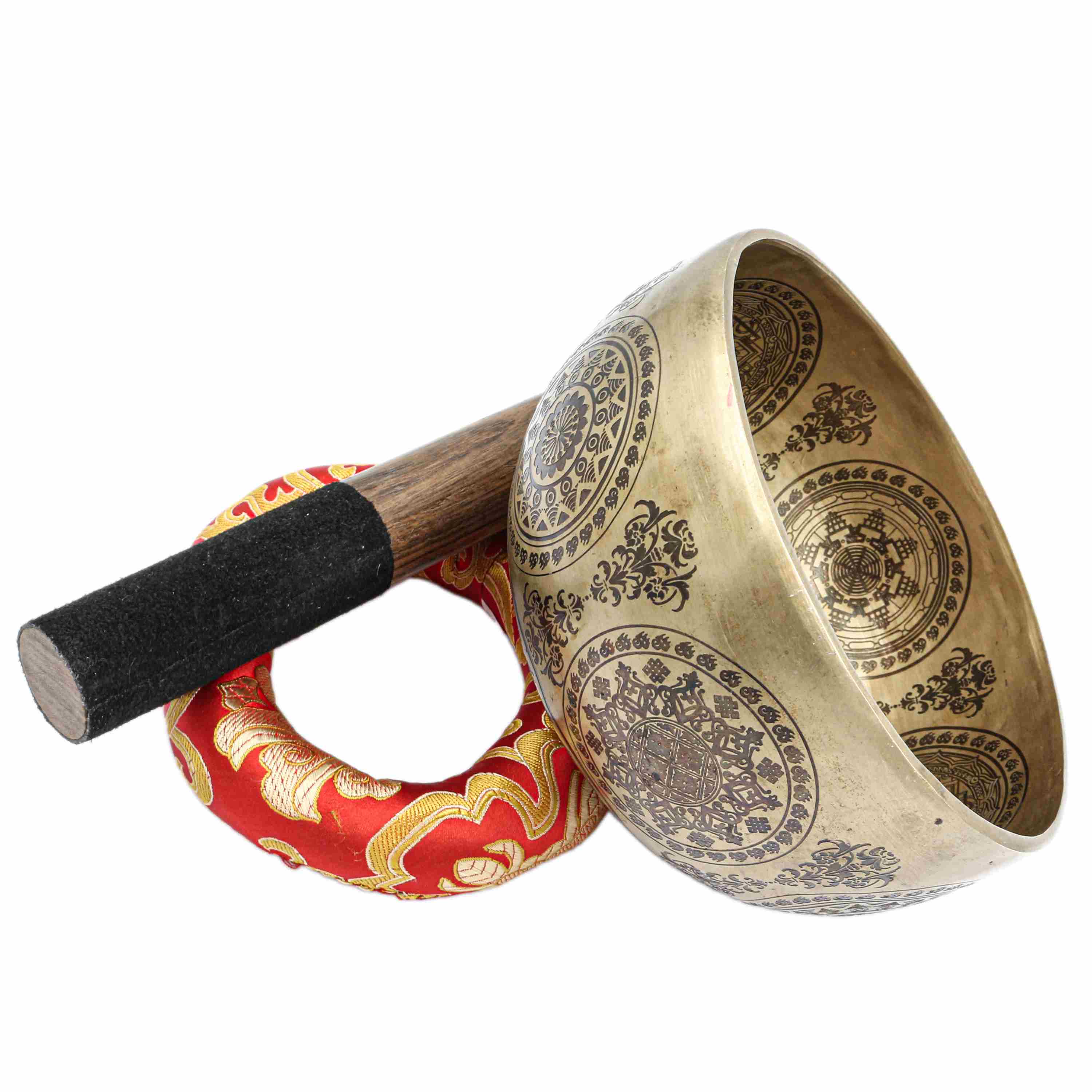 Buddhist Hand Beaten Jambati Singing Bowl, <span Style=