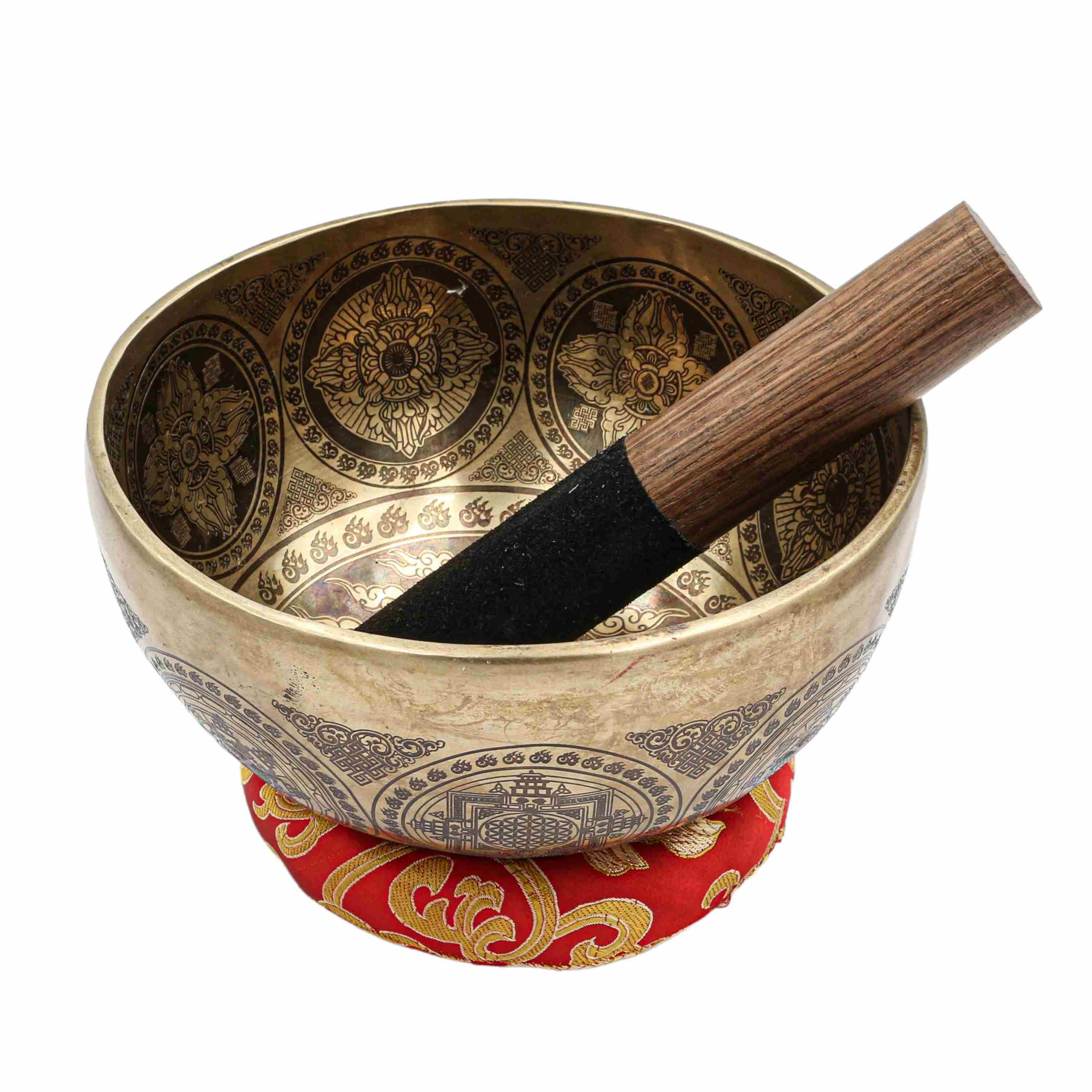 Buddhist Hand Beaten Jambati Singing Bowl, <span Style=