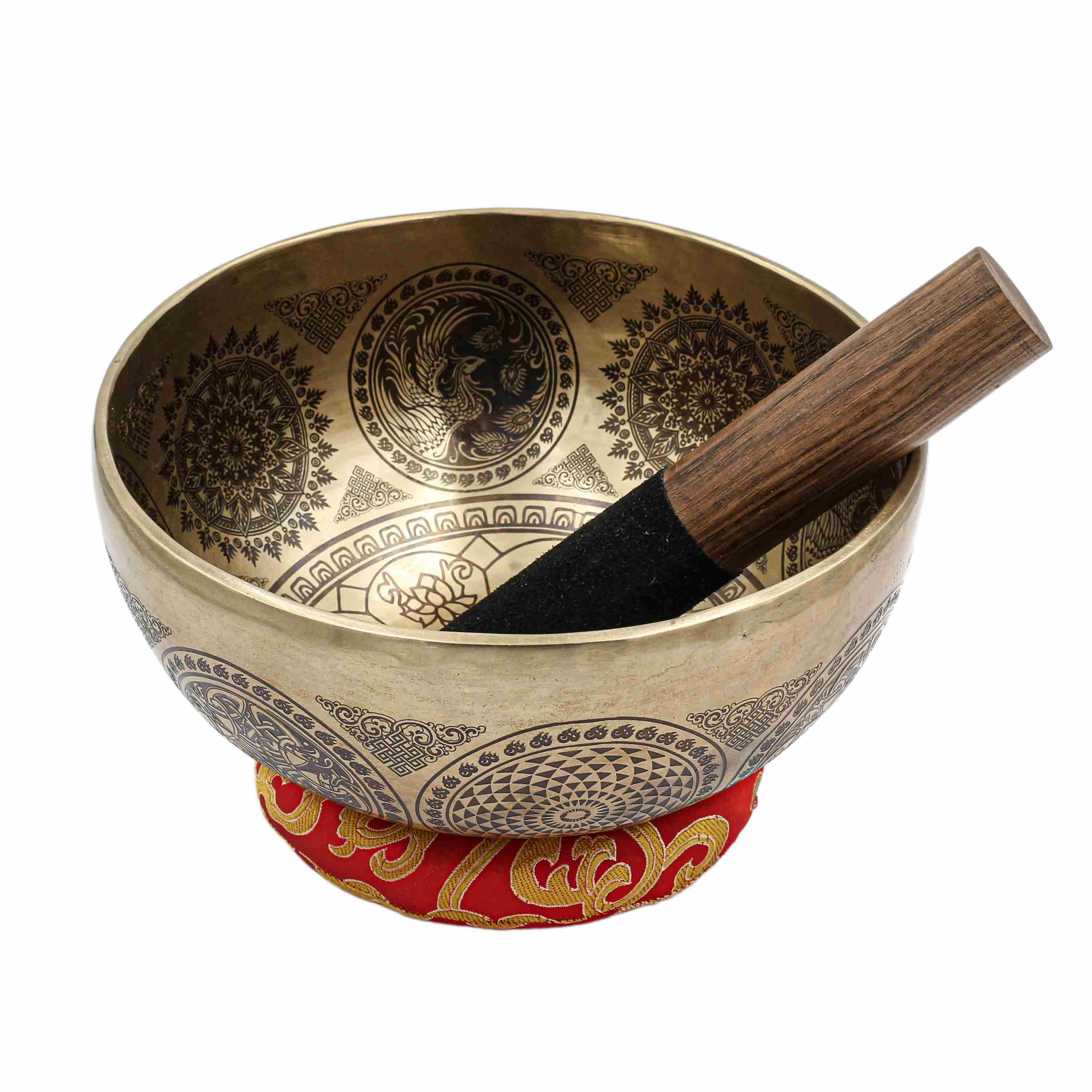 Buddhist Hand Beaten Jambati Singing Bowl, <span Style=