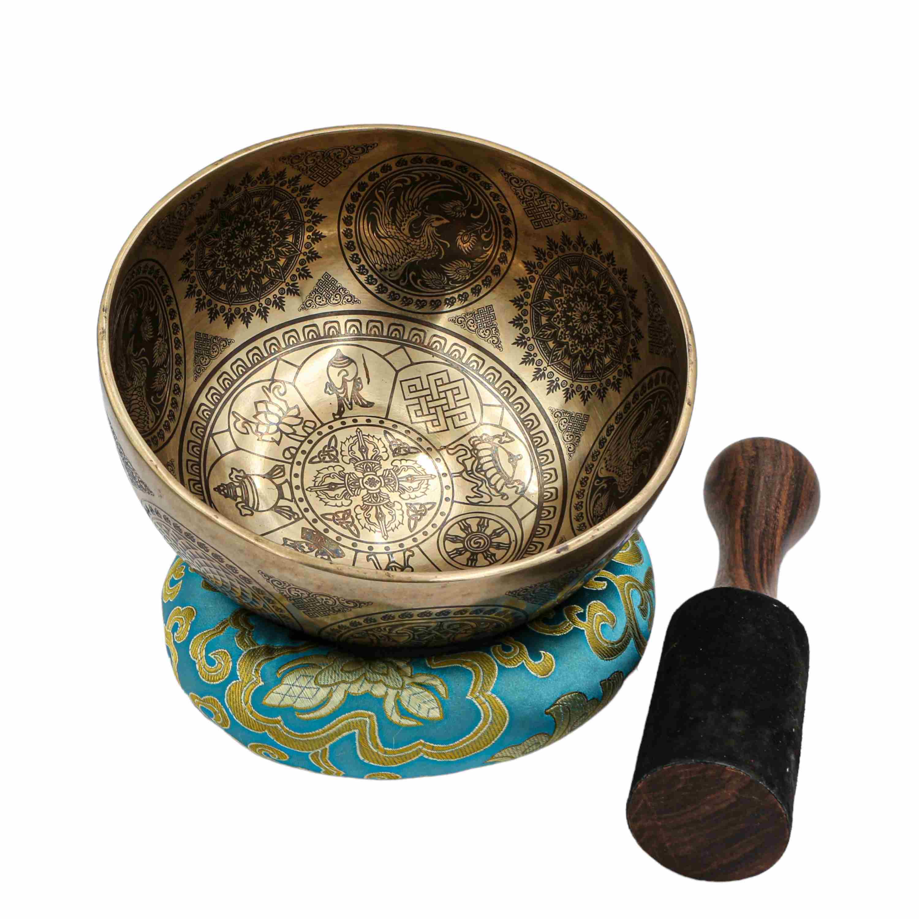 Buddhist Hand Beaten Jambati Singing Bowl, <span Style=